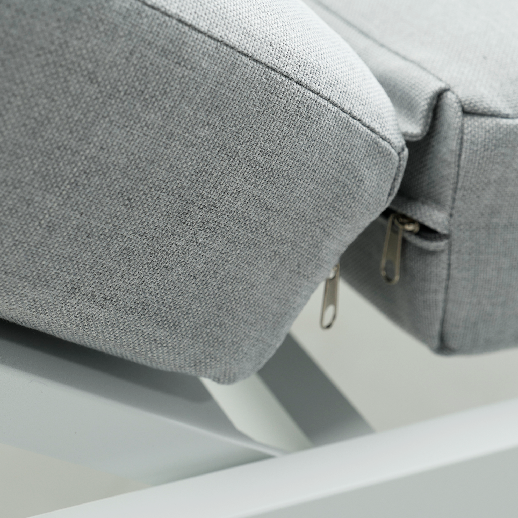 Bain de soleil en aluminium blanc Athena NATERIAL - 10