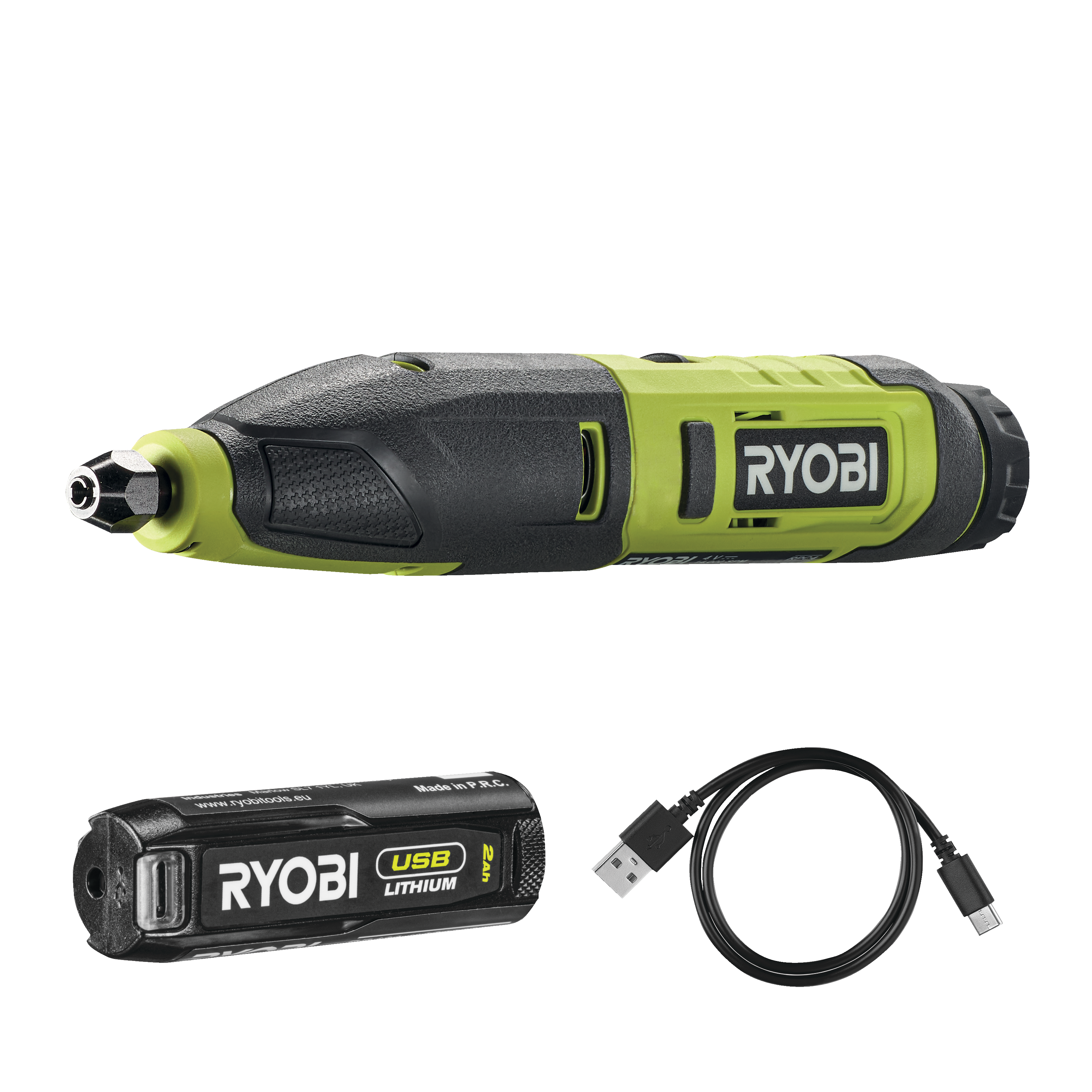 Dłuto akumulatorowe z akcesoriami 4V 1x2Ah RYOBI