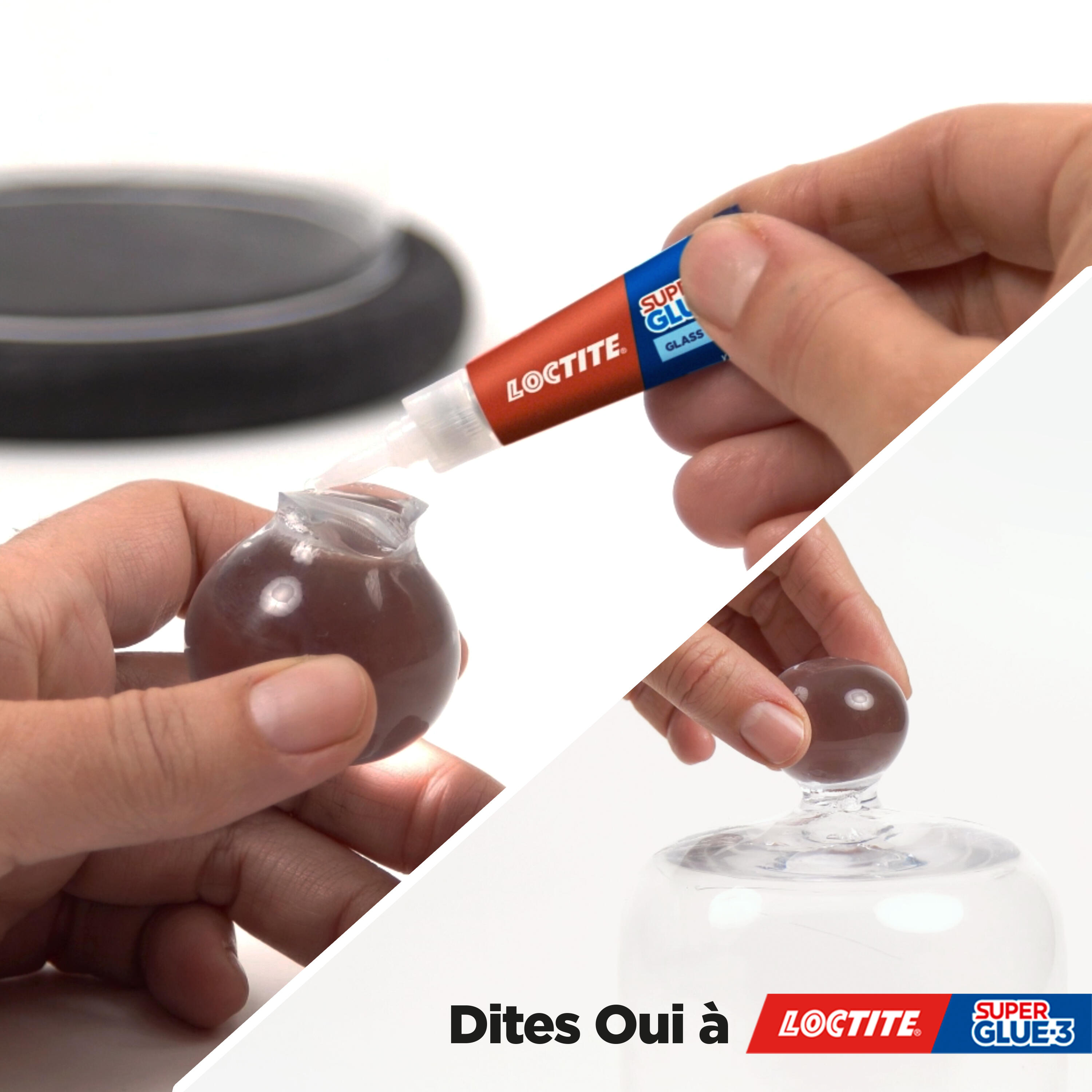 Colle d'assemblage liquide cyano LOCTITE Superglue3 spécial verre transparent 3g - 6