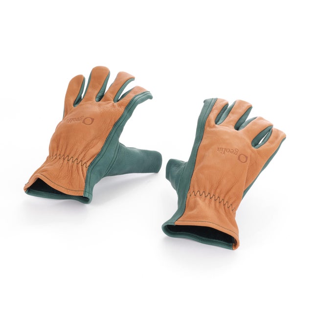 Paire de gants pour travaux de jardinage cuir, T9 GEOLIA