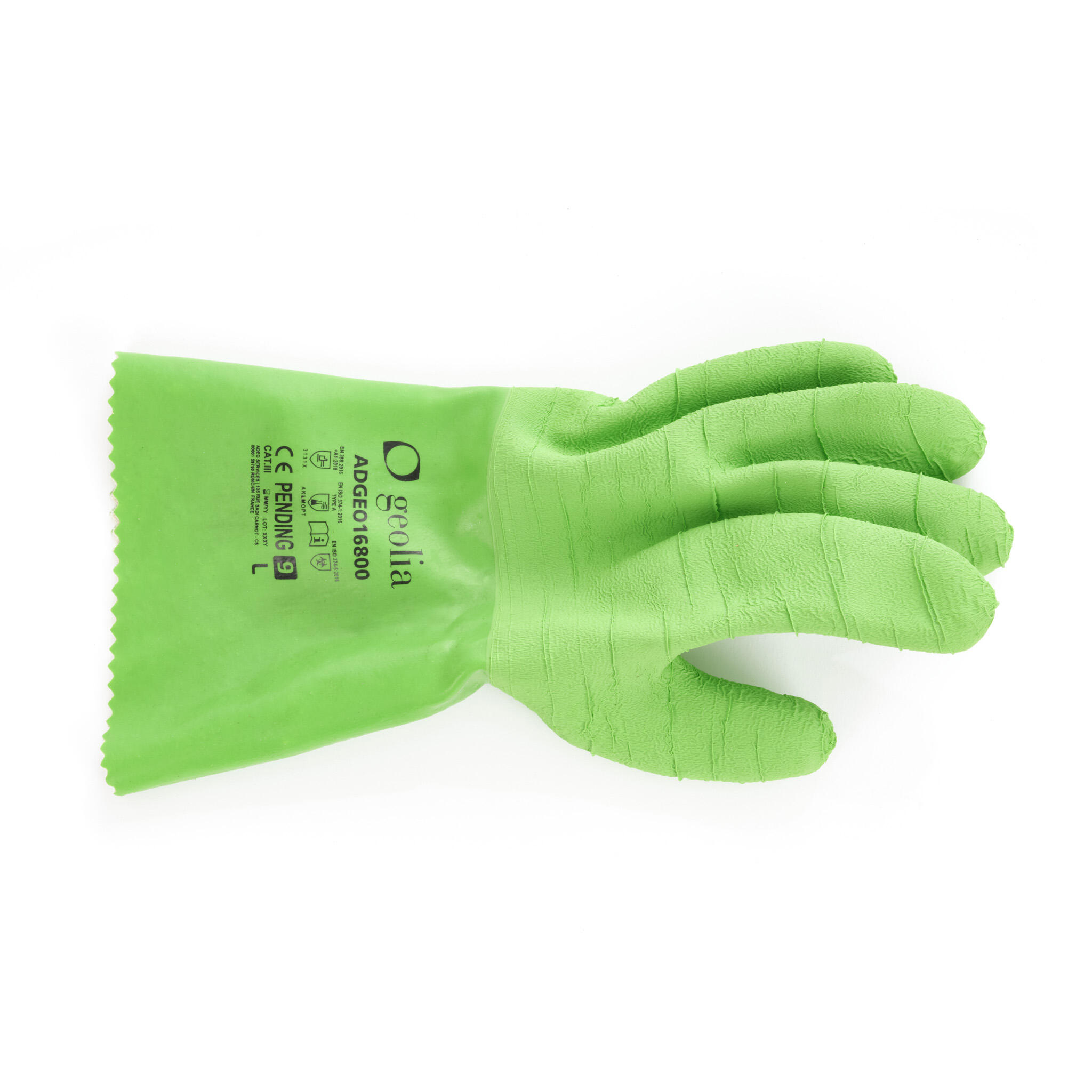 Paire de  gants pour les travaux de jardinage latex, T 9 GEOLIA - 4