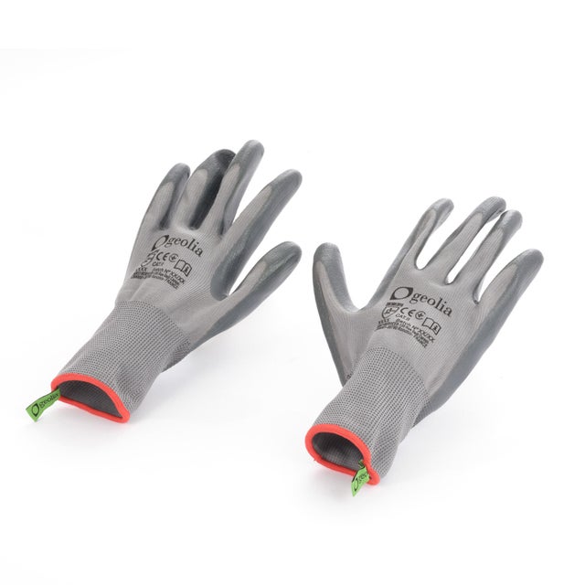 Paire de  gants pour les travaux de jardinage nitrile, T 9