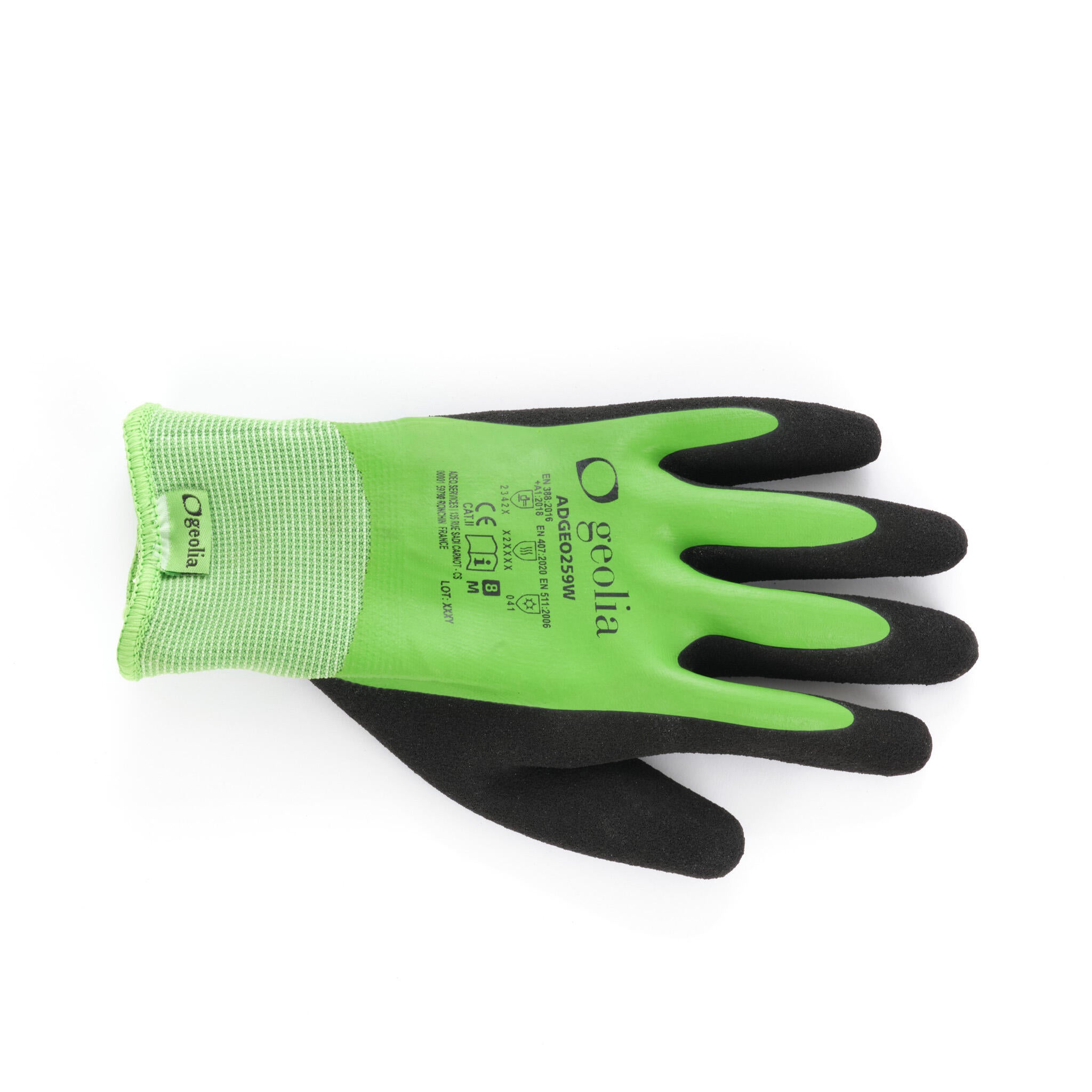 Paire de  gants pour les travaux de jardinage latex, T 8 GEOLIA - 4