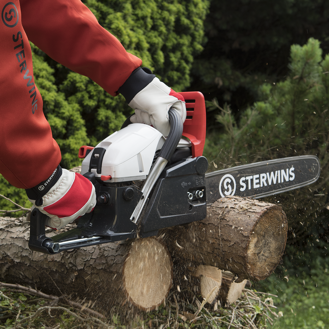 Paire de gants pour les travaux de jardinage cuir, T 9 STERWINS - 2