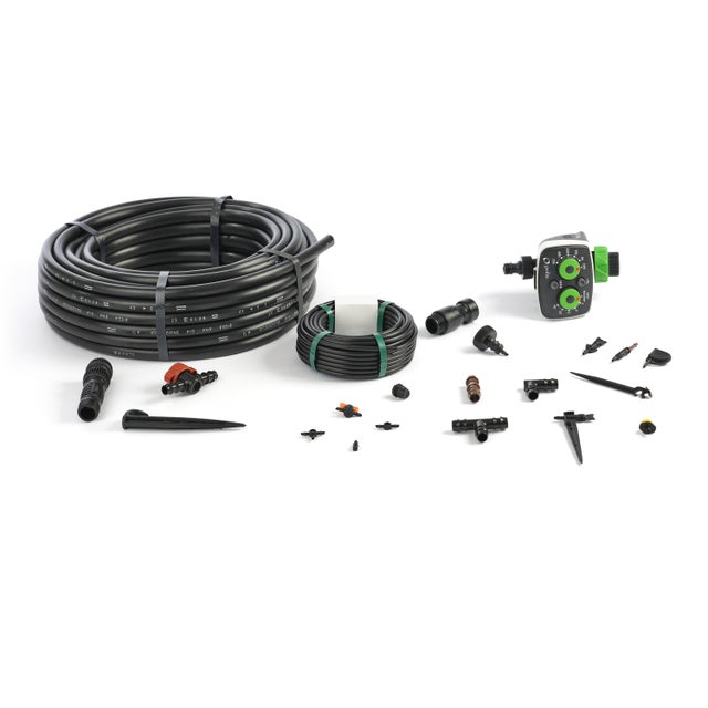 Kit irrigation automatique goutte-à-goutte GEOLIA XL Potager 25 prog (25M + 15M)