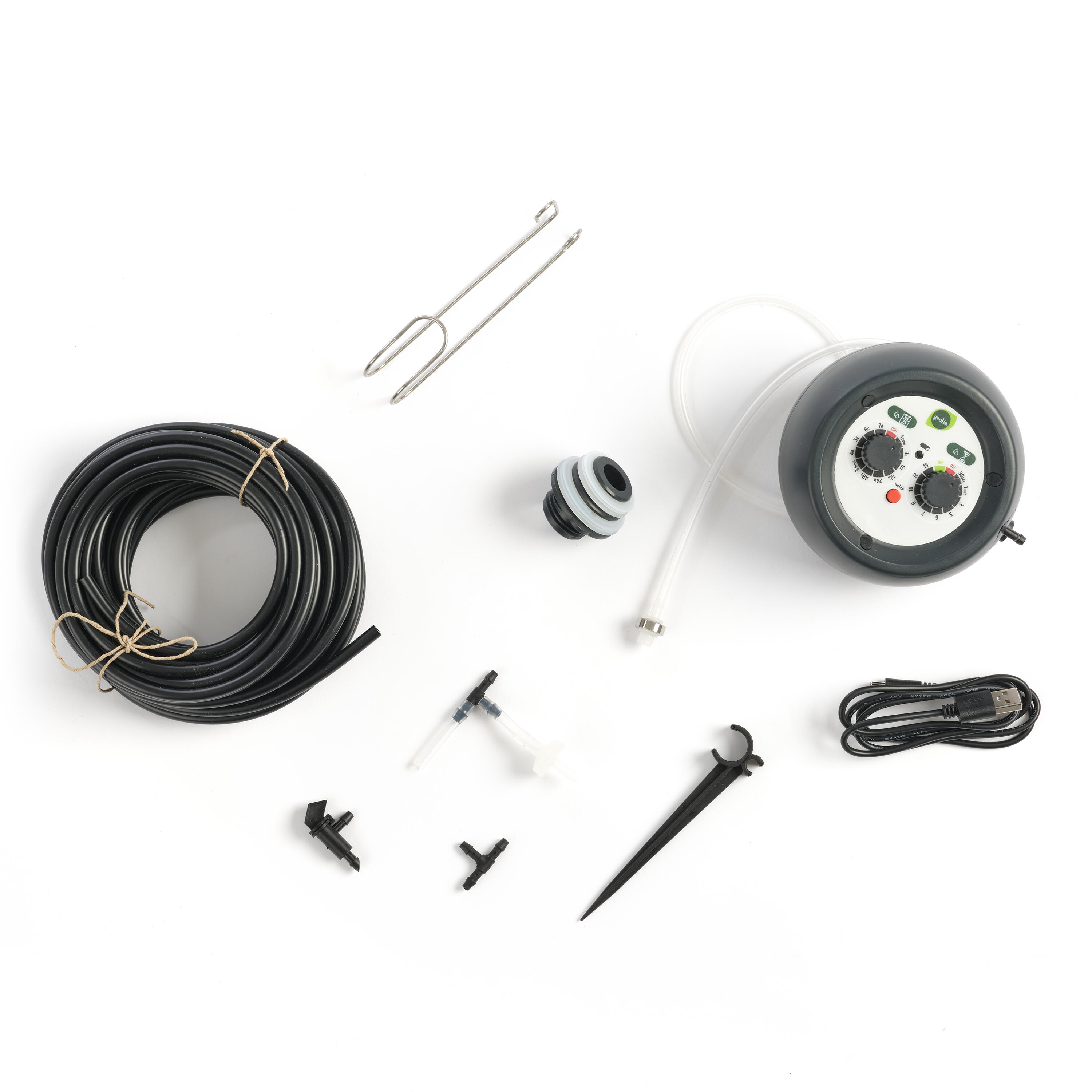 Kit goutte à goutte 12 pots + minuteur GEOLIA L.10 m Diam.4 mm - 7