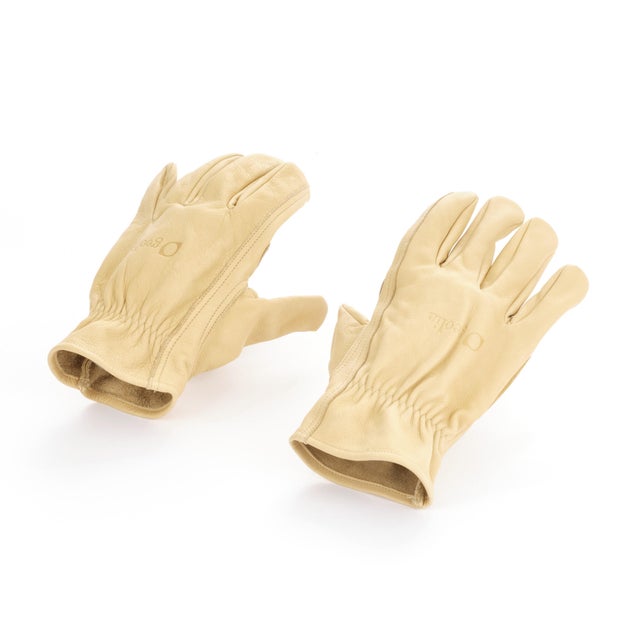 Paire de  gants pour les travaux de jardinage cuir, T 9 GEOLIA