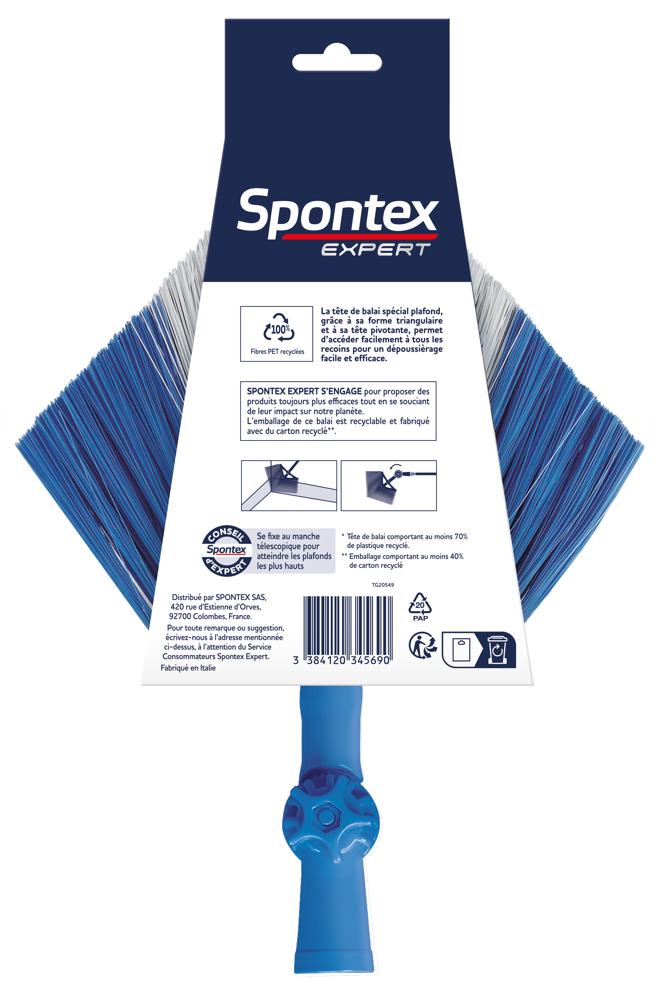 Balai dépoussiérant spécial plafond SPONTEX EXPERT - 3