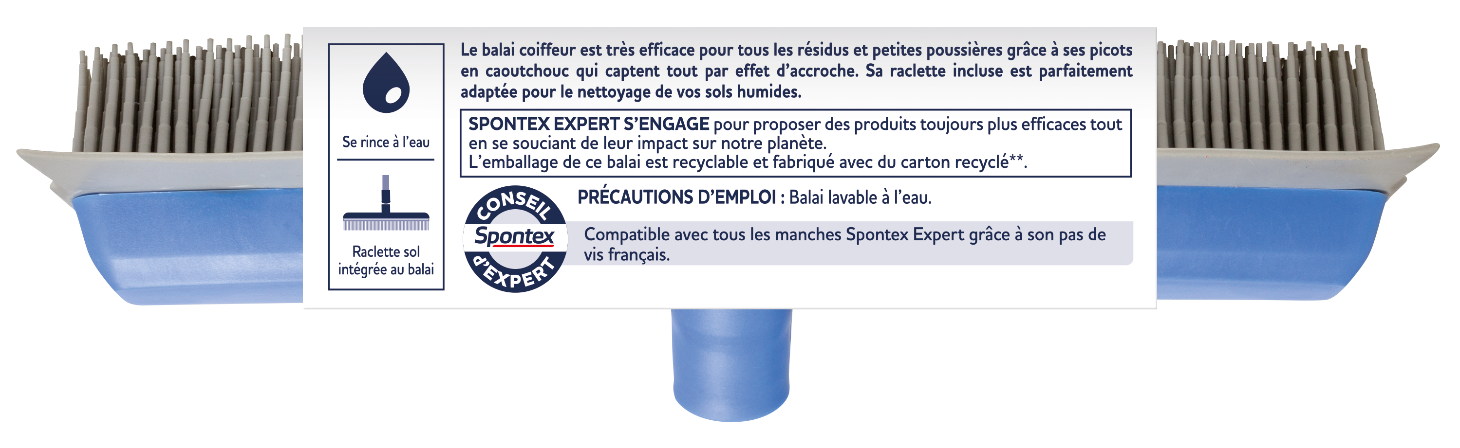 Balai coiffeur SPONTEX EXPERT - 3