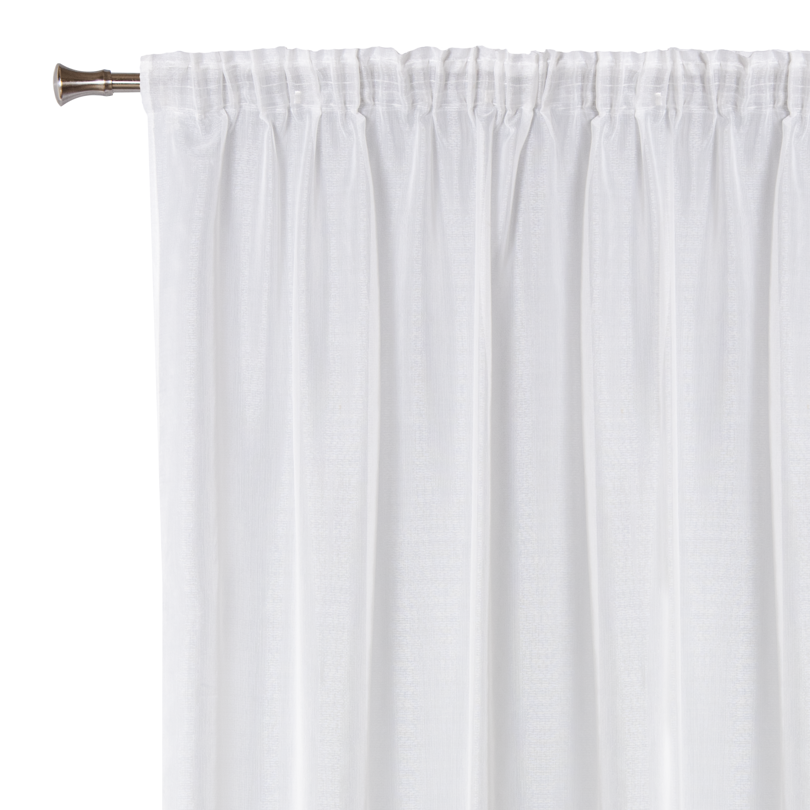 Firana na taśmie Elisa 290 x 300 cm biała - 3