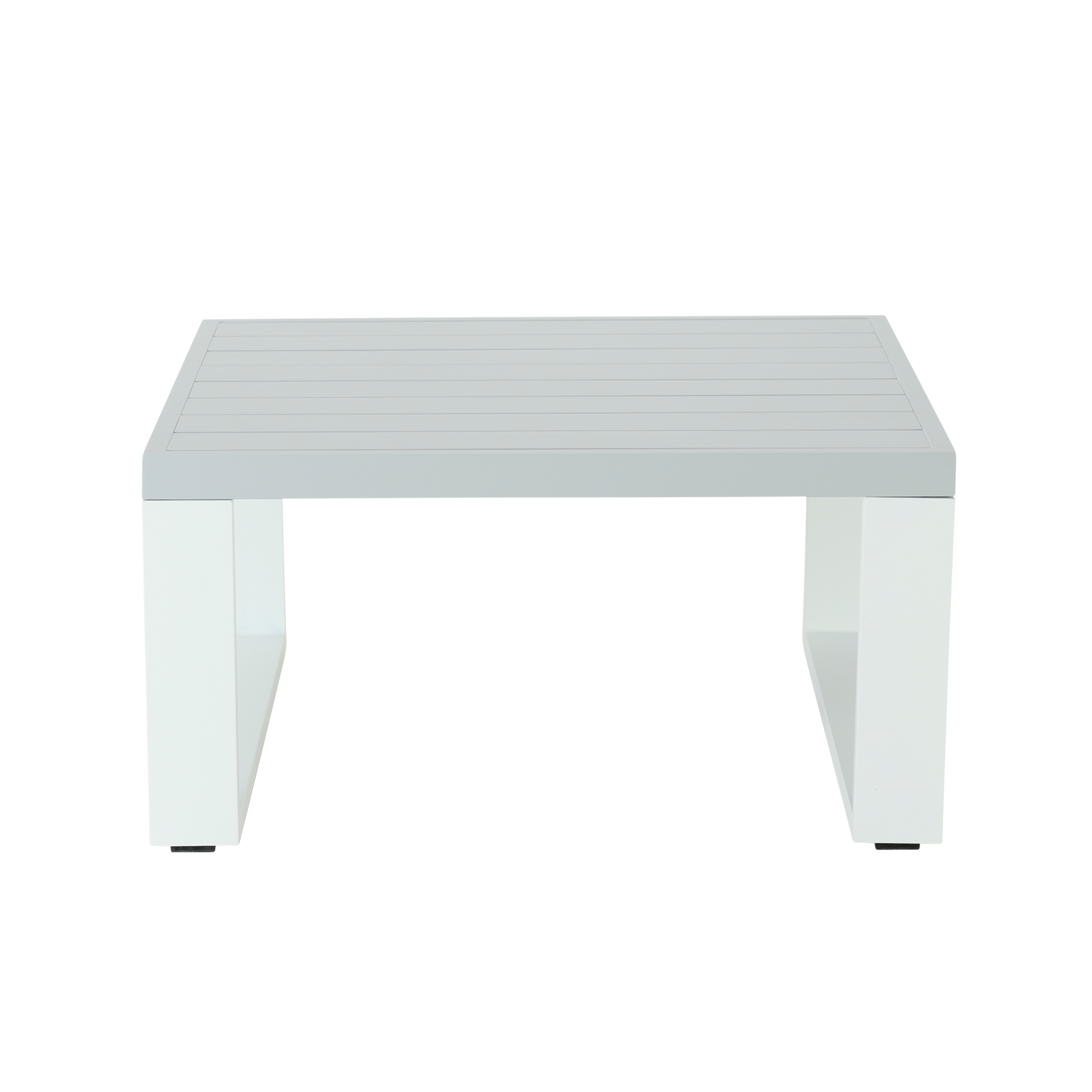 Table basse en aluminium blanc 89x89 Athena NATERIAL - 7