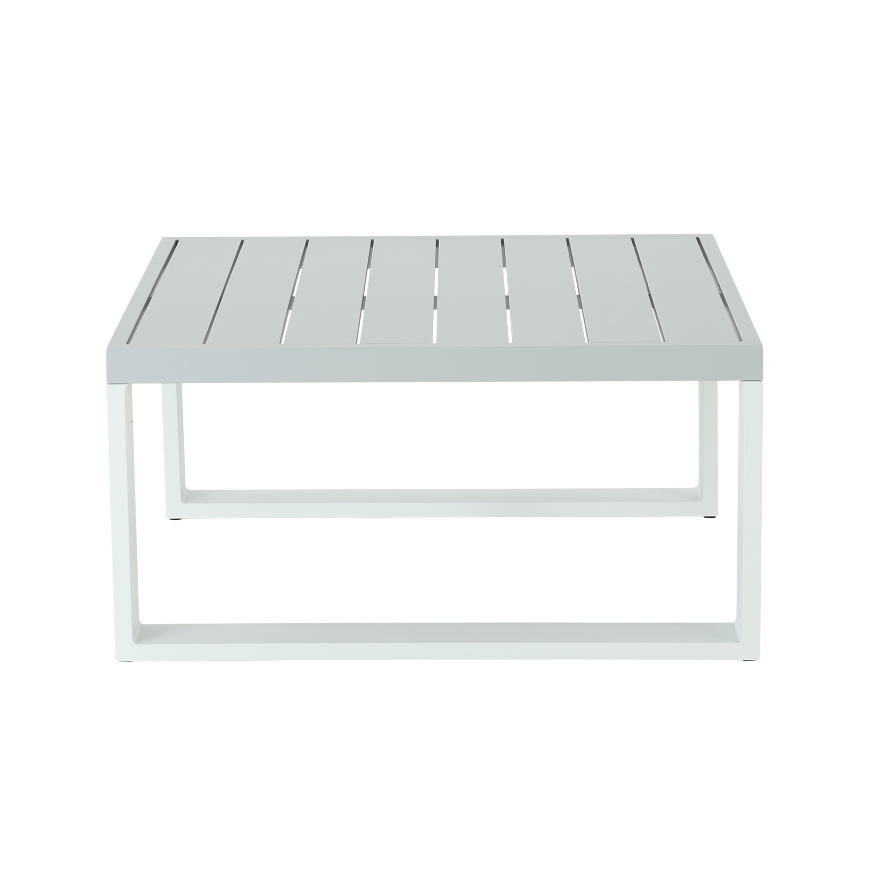 Conjunto esquinero de jardín NATERIAL Athena de aluminio blanco para 7 personas - 9