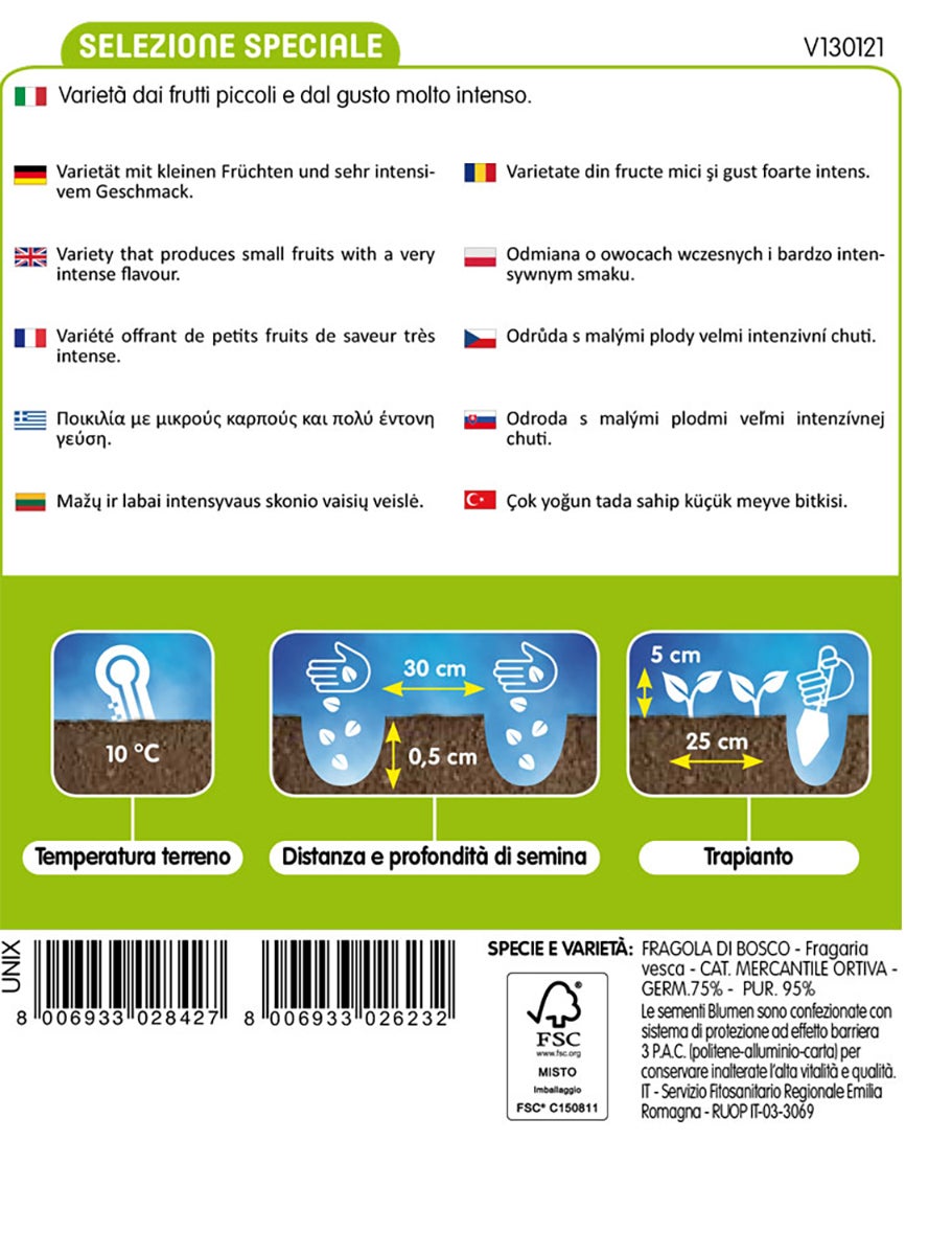 Semi di fragole di bosco BLUMEN 18 g - 2