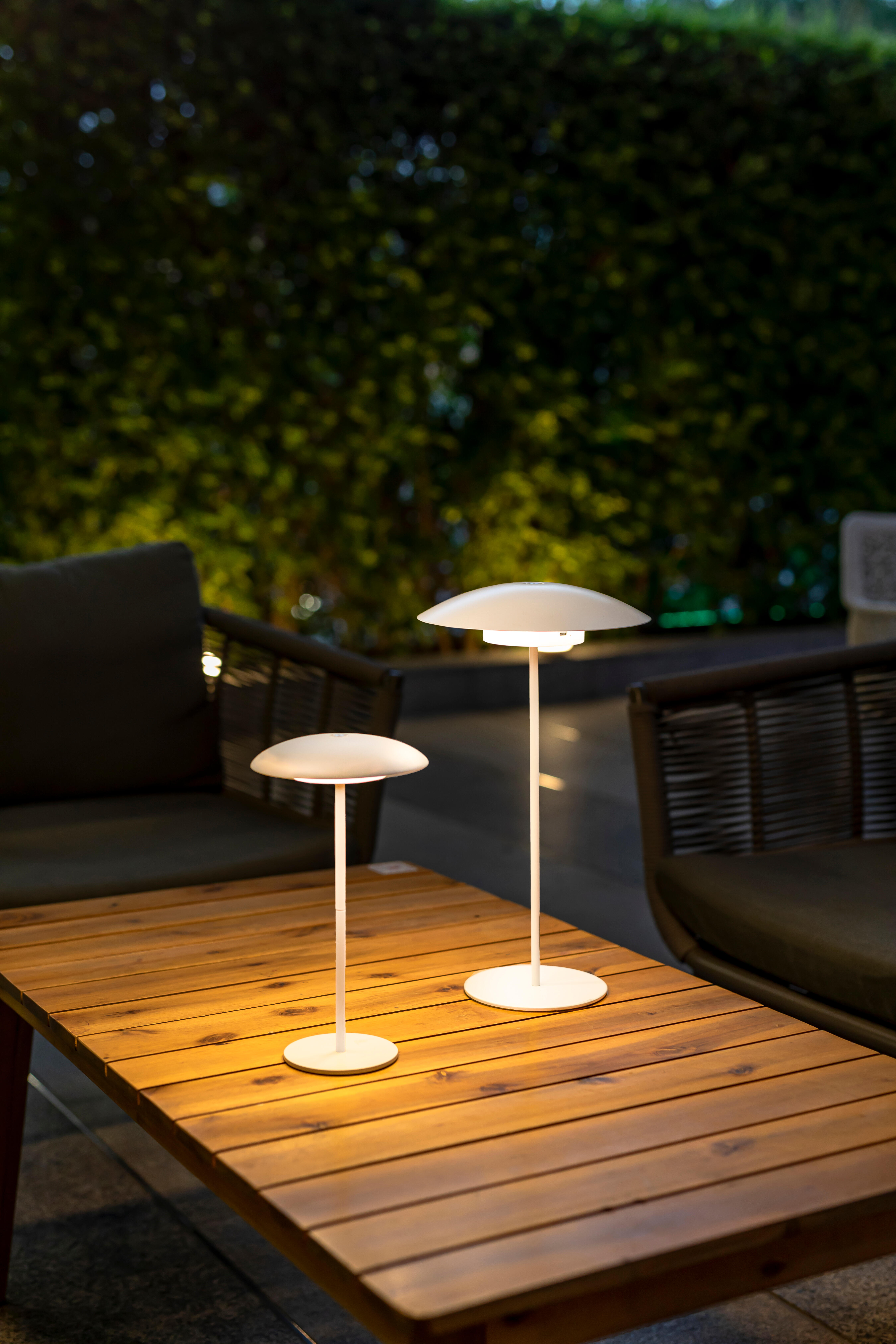 Lampe de table Led USB, intensité variable blanc chaud, Sardinia blanc NEWGARDEN - 2