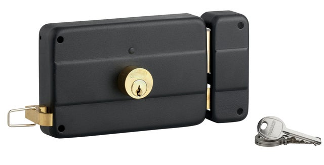 Serrure en applique THIRARD 140 x 72mm, à tirage, horizontal, ouverture à droite