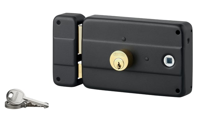 Serrure en applique THIRARD, axe 60 mm, à poignée, ouverture à gauche