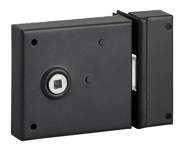 Serrure applique bec de cane THIRARD, 85x76mm, à poignée, horizontal, réversible