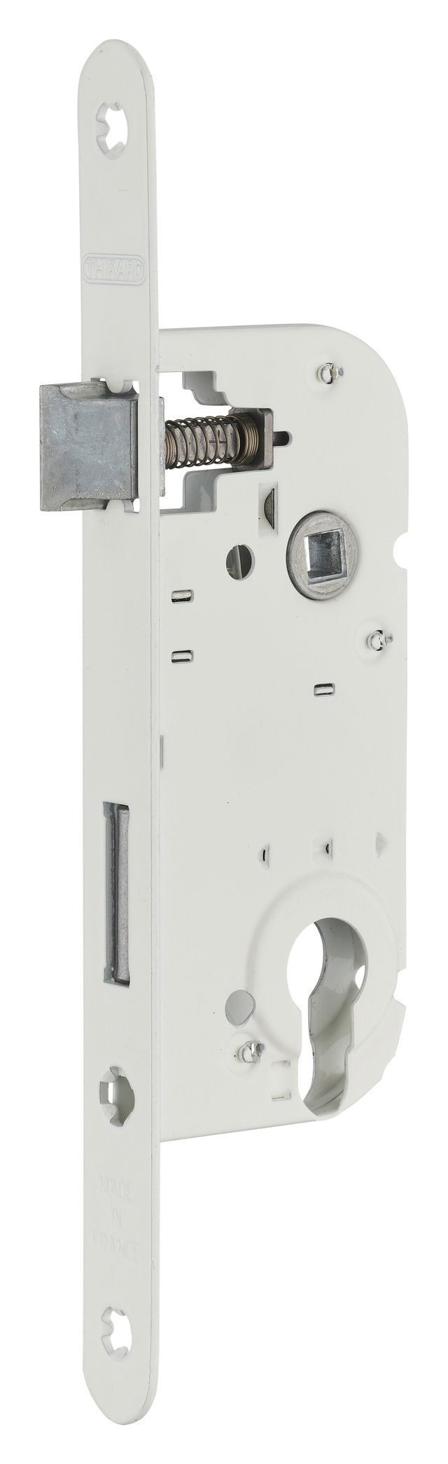 Serrure encastrée THIRARD, à cylindre, axe 40 mm