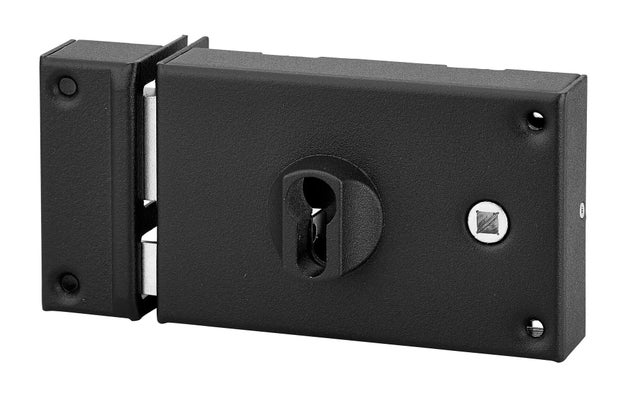 Serrure Applique Horizontale à Fouillot 9mm UCEM 4125SF - Neuf, Pour Portes Droites
