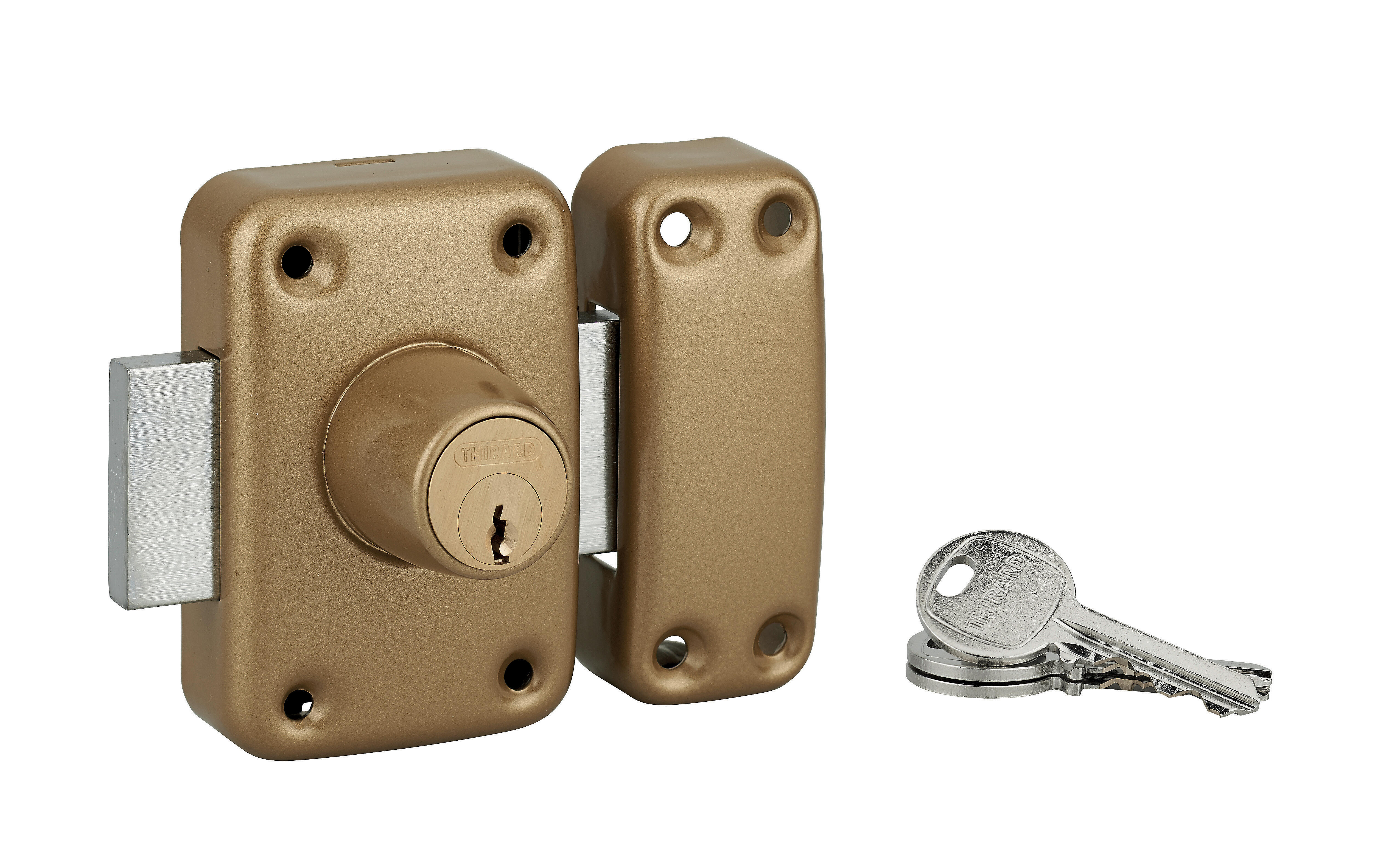 Verrou Rupture Verrou double cylindre THIRARD Apache, L.60 mm ent.fix. 38 l.60 x h.90 ...