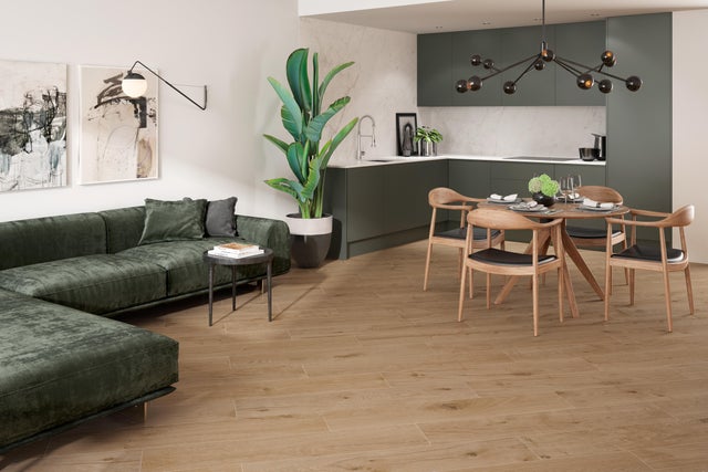 Pavimento cerâmico Elegant 23x120 cm mel Artens