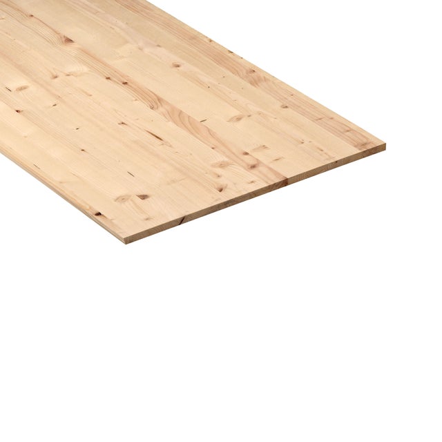 Tavola lamellare in legno di abete, L 50 x 90 cm x Sp 17 mm
