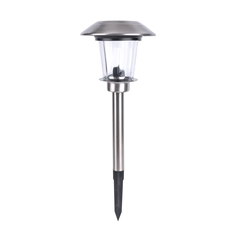 Lampa solarna wbijana Vesbio srebrna IP44 LED Inspire