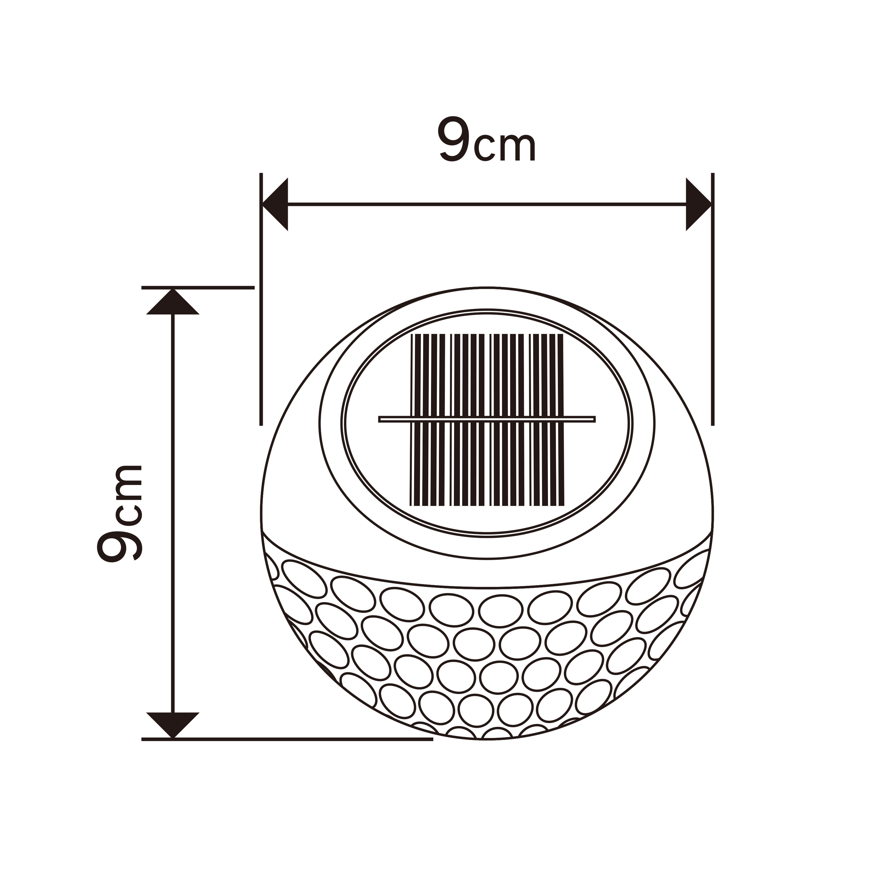 Applique solare Puno in policarbonato, 0.03W - 8