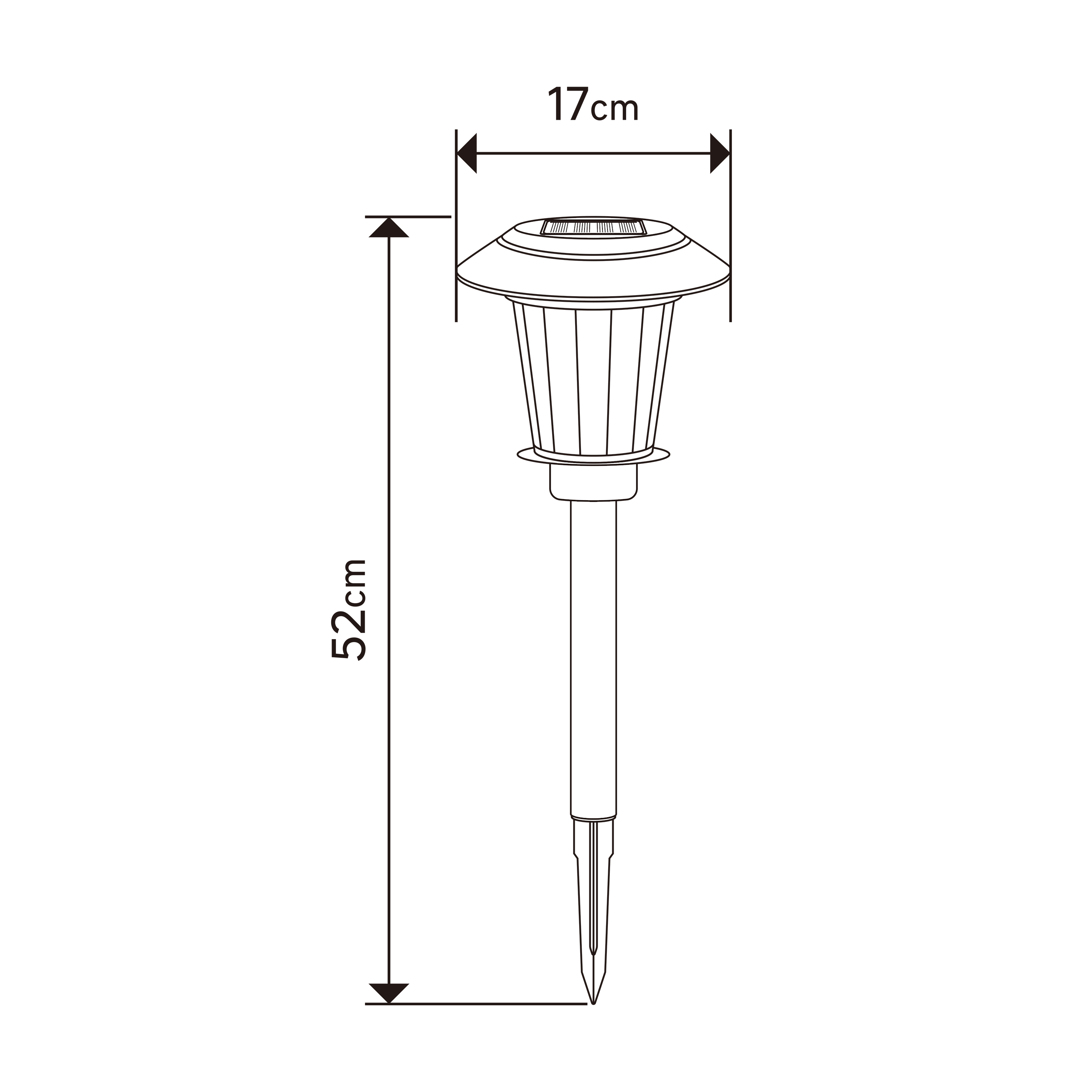 Baliza solar Vesbio 10lm 3000K ip44 prateado Inspire - 5