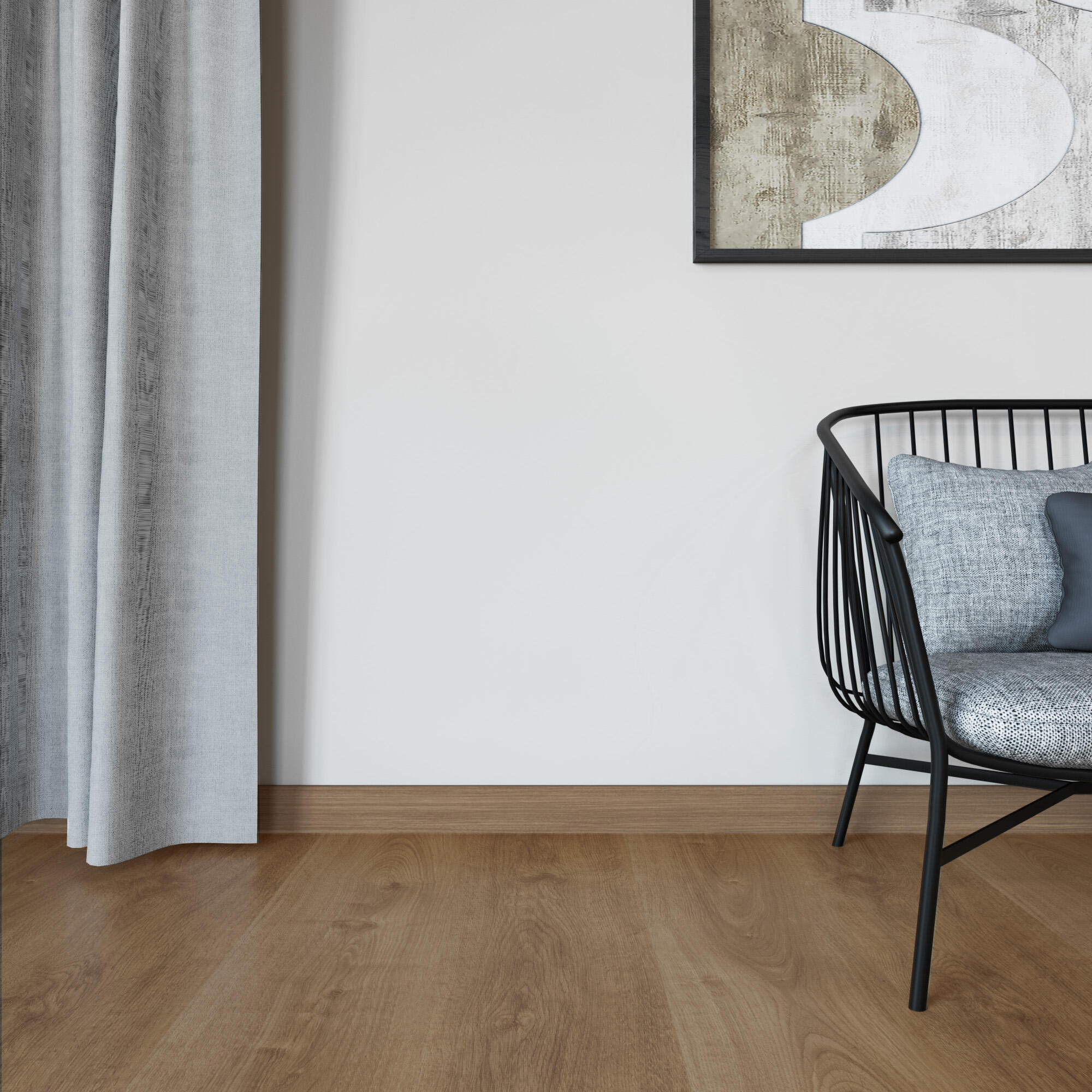 Rodapié  de mdf de 240x7.8cm marrón NAT345 ARTENS - 4