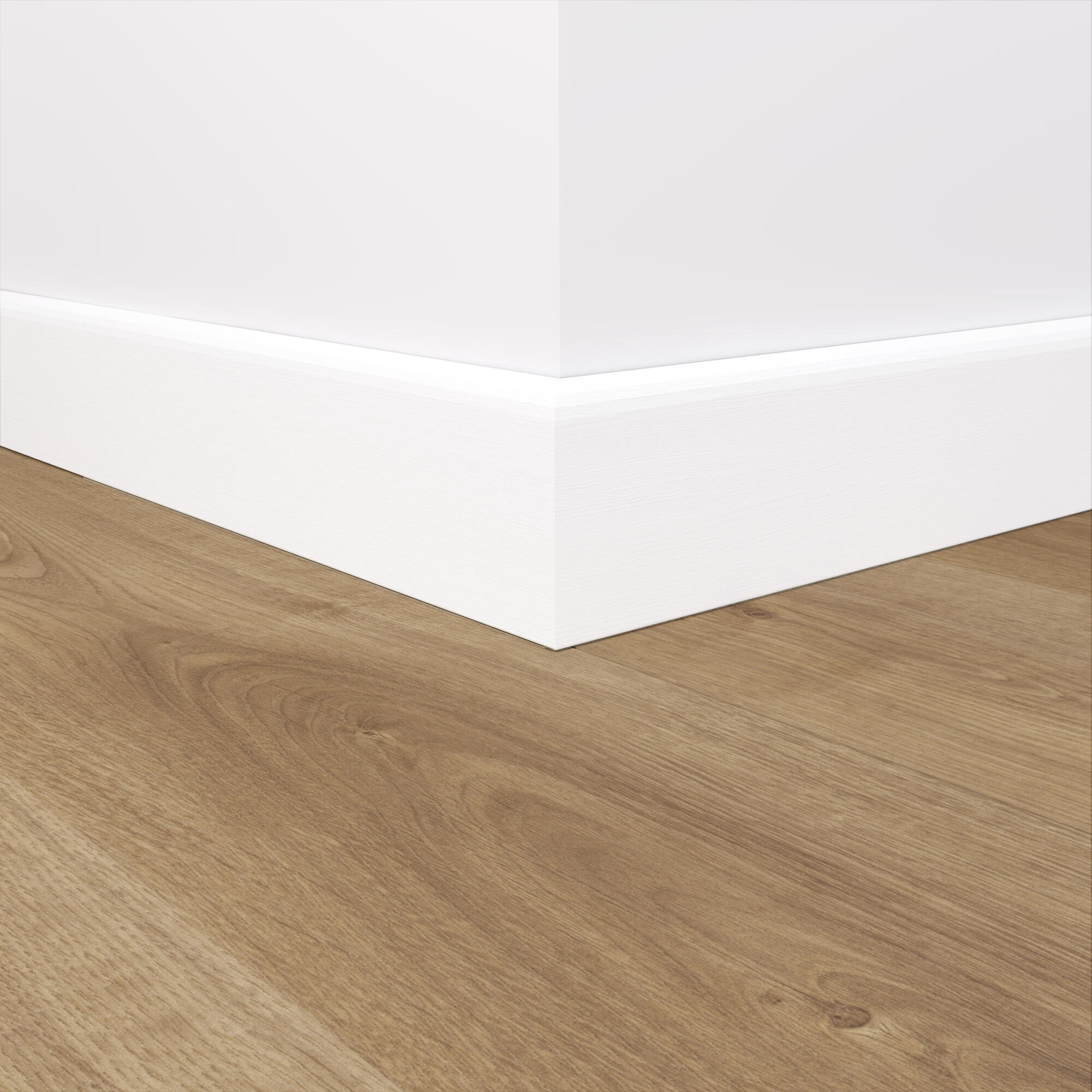 Rodapié  de madera de 240x7.8cm blanco BL000 ARTENS - 2