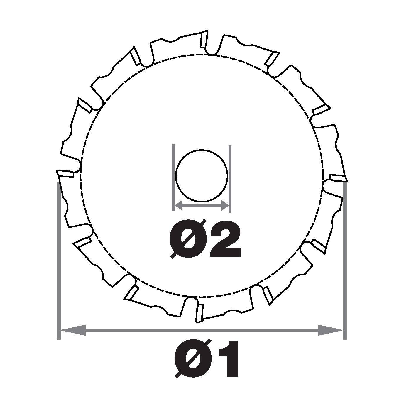 Disque à tronçonner et à sculpter le bois, Ø125 mm TIVOLY - 4