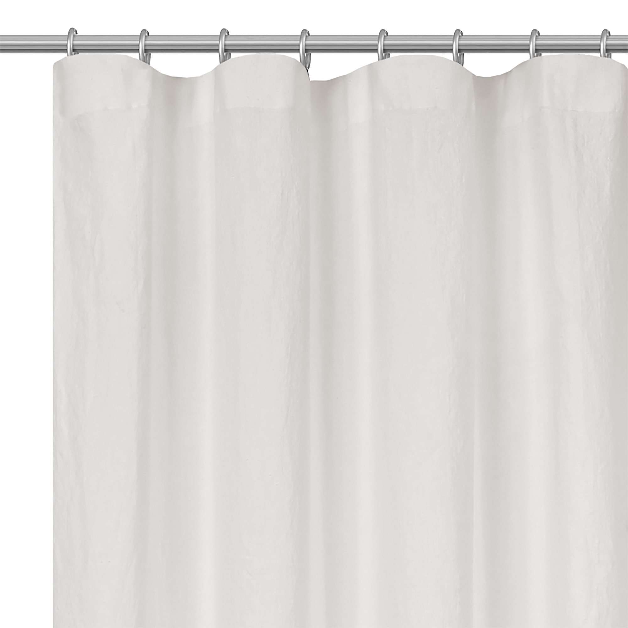 Cortina cinta frunce, trabillas danae lino inspire liso blanco de 140x280cm