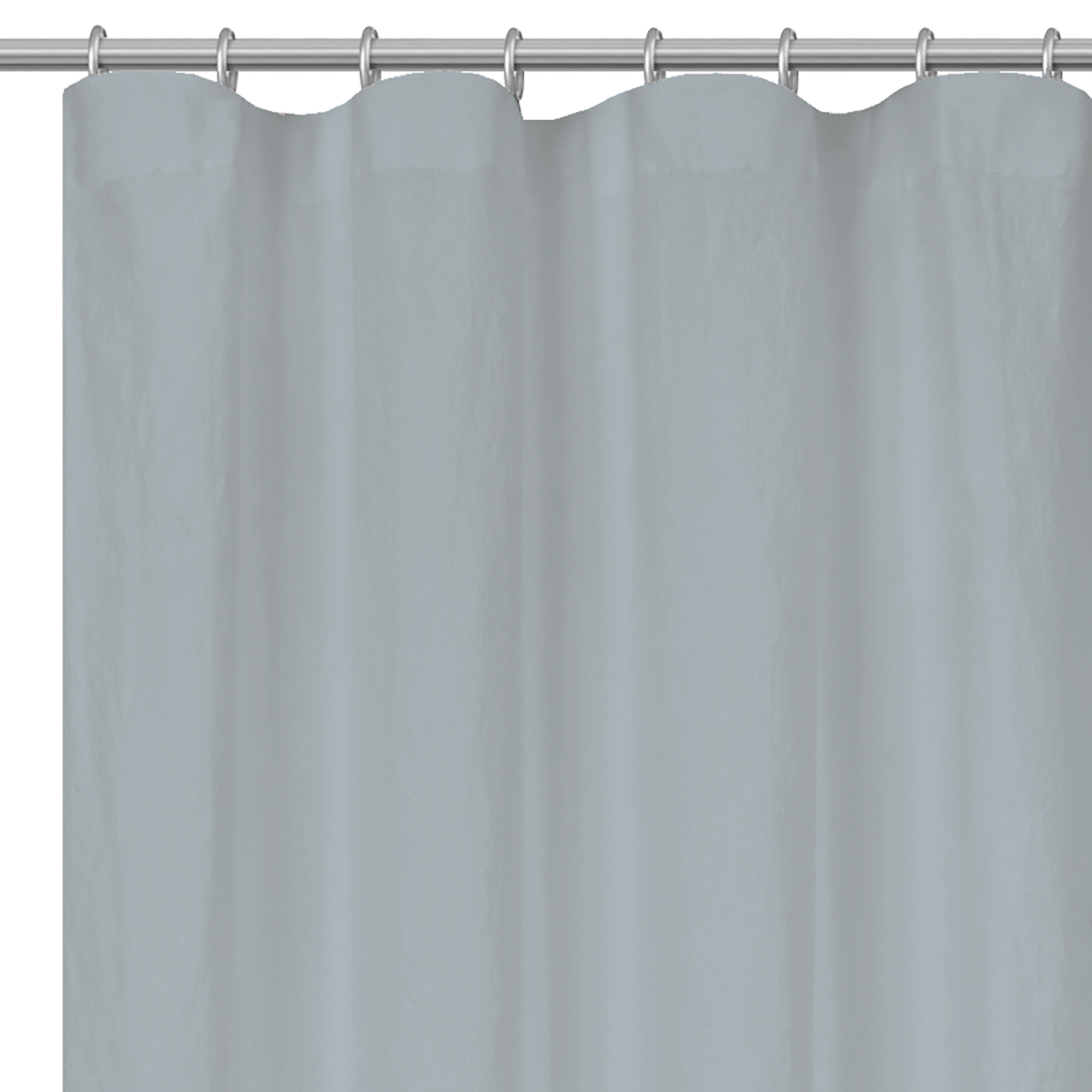 Cortina cinta frunce, trabillas danae lino inspire liso azul celadon de 140x280cm
