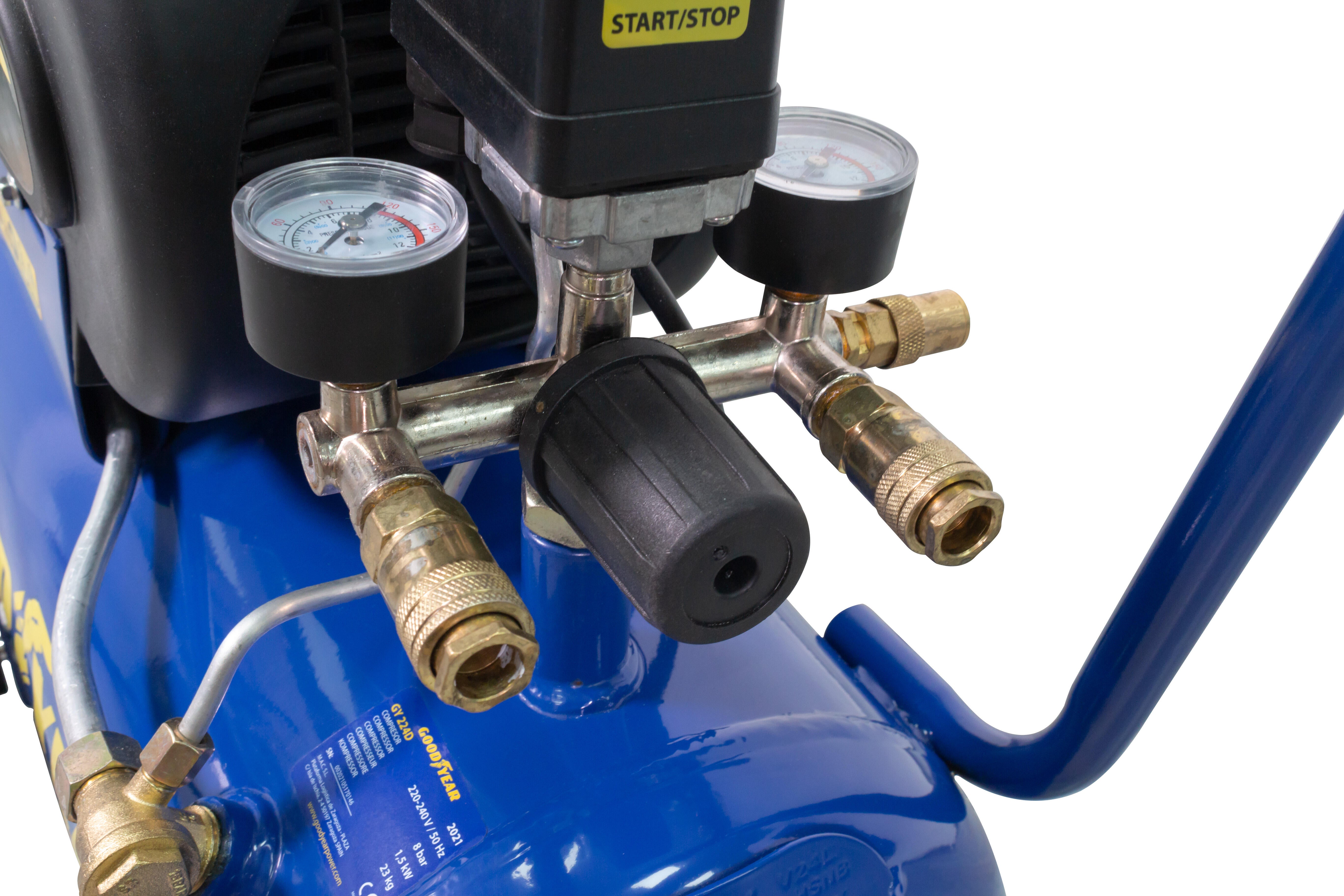 Compressor com óleo 24 litros 2HP Goodyear Gy 2248CD - 4
