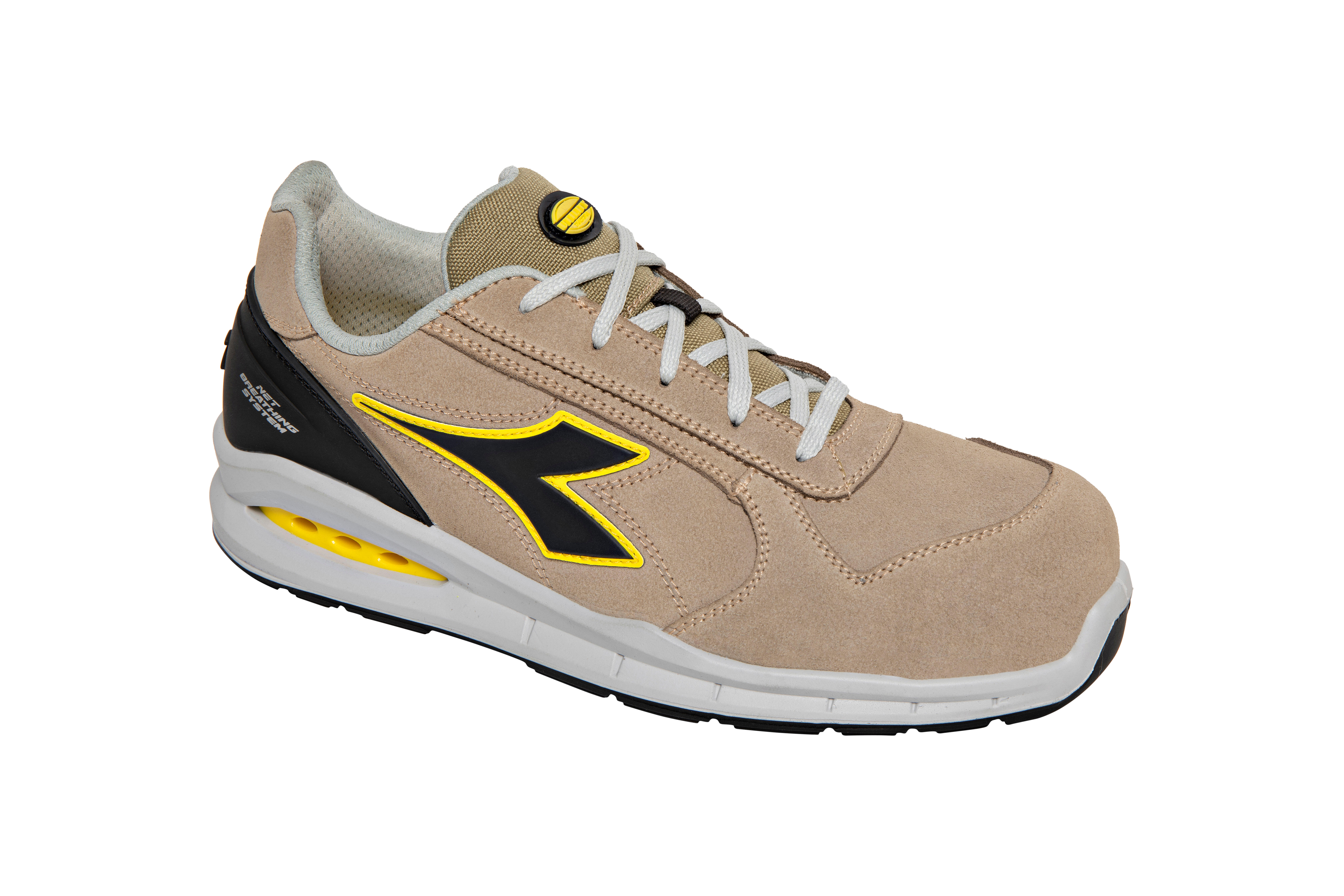 Scarpe antinfortunistiche basse unisex DIADORA UTILITY RUN NET AIRBOX S3 n° 38 grigio e beige - 3