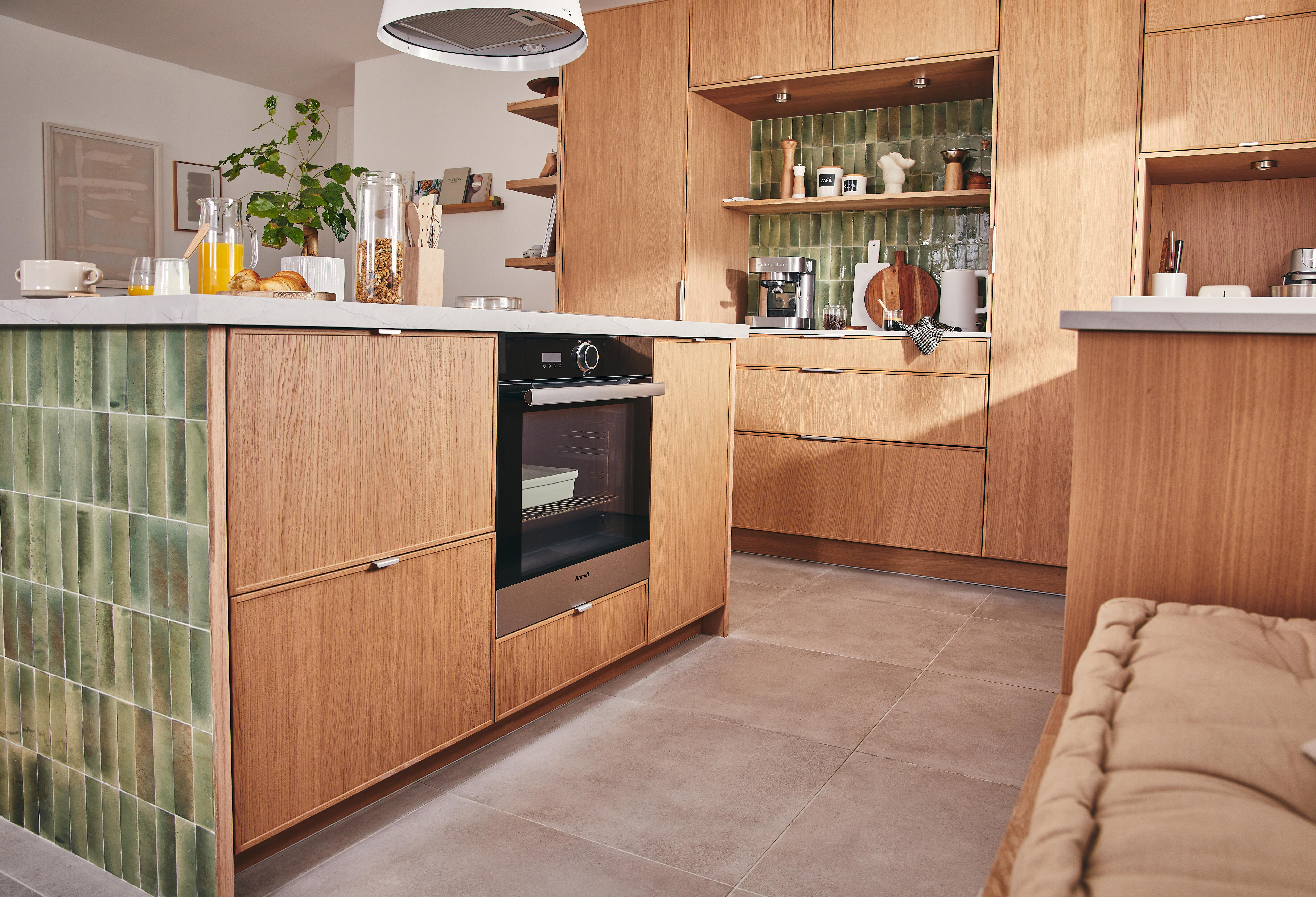 Façade de tiroir de cuisine Malmo chêne mat H.16.7 x l.59.7 cm - 4