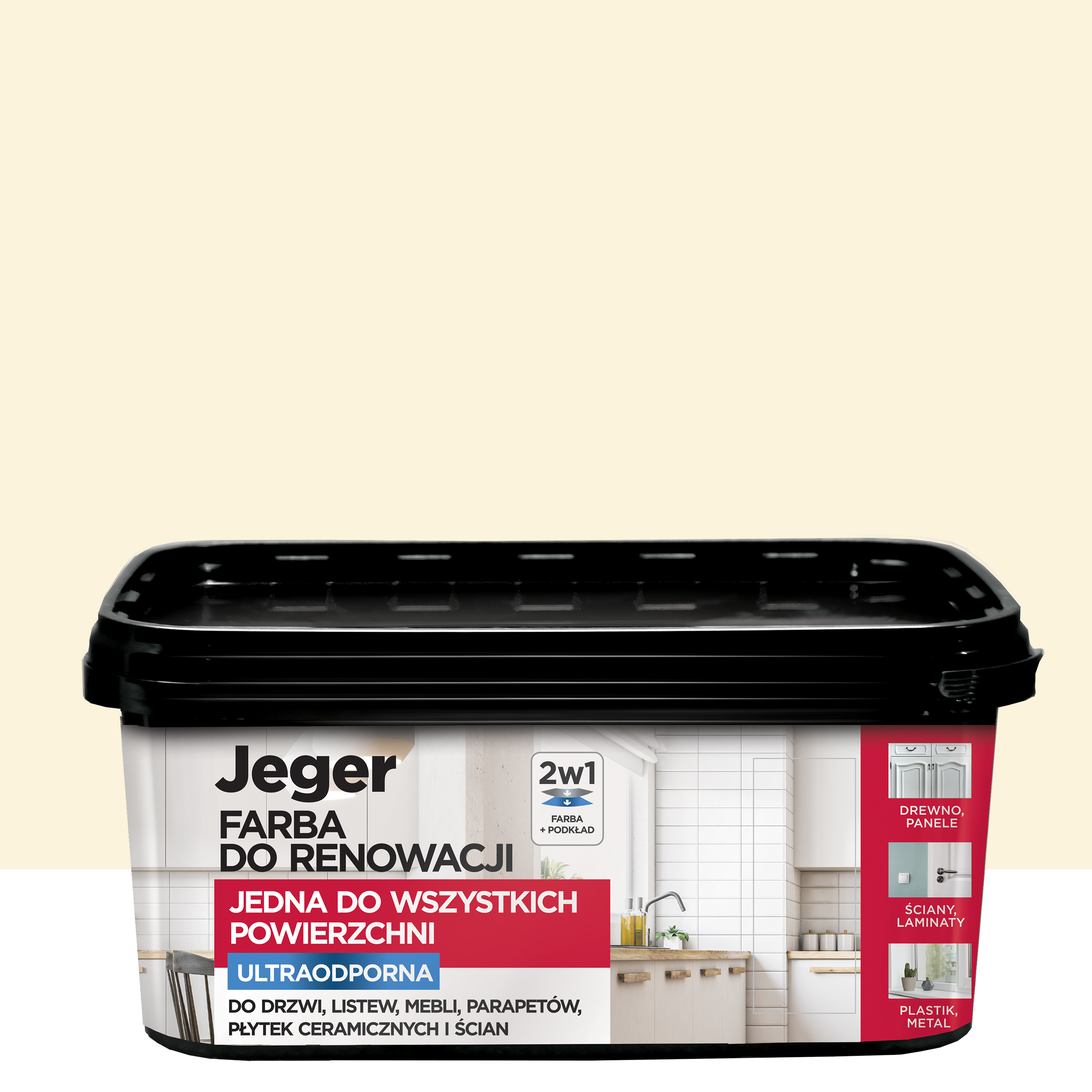 Farba do renowacji Waniliowy 2 l Jeger