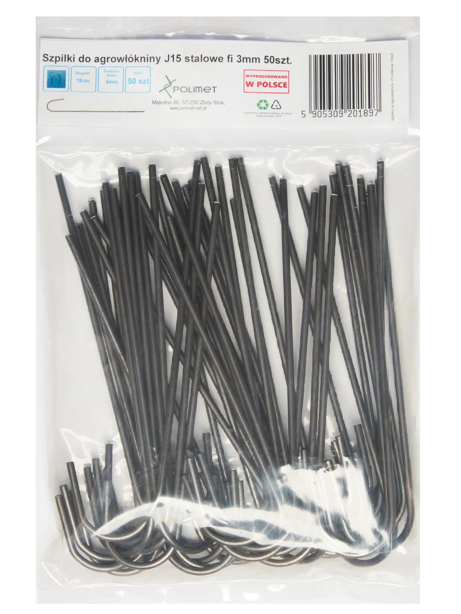 Szpilki do agrowłókniny 50szt. metalowe Rim Kowalczyk - 2