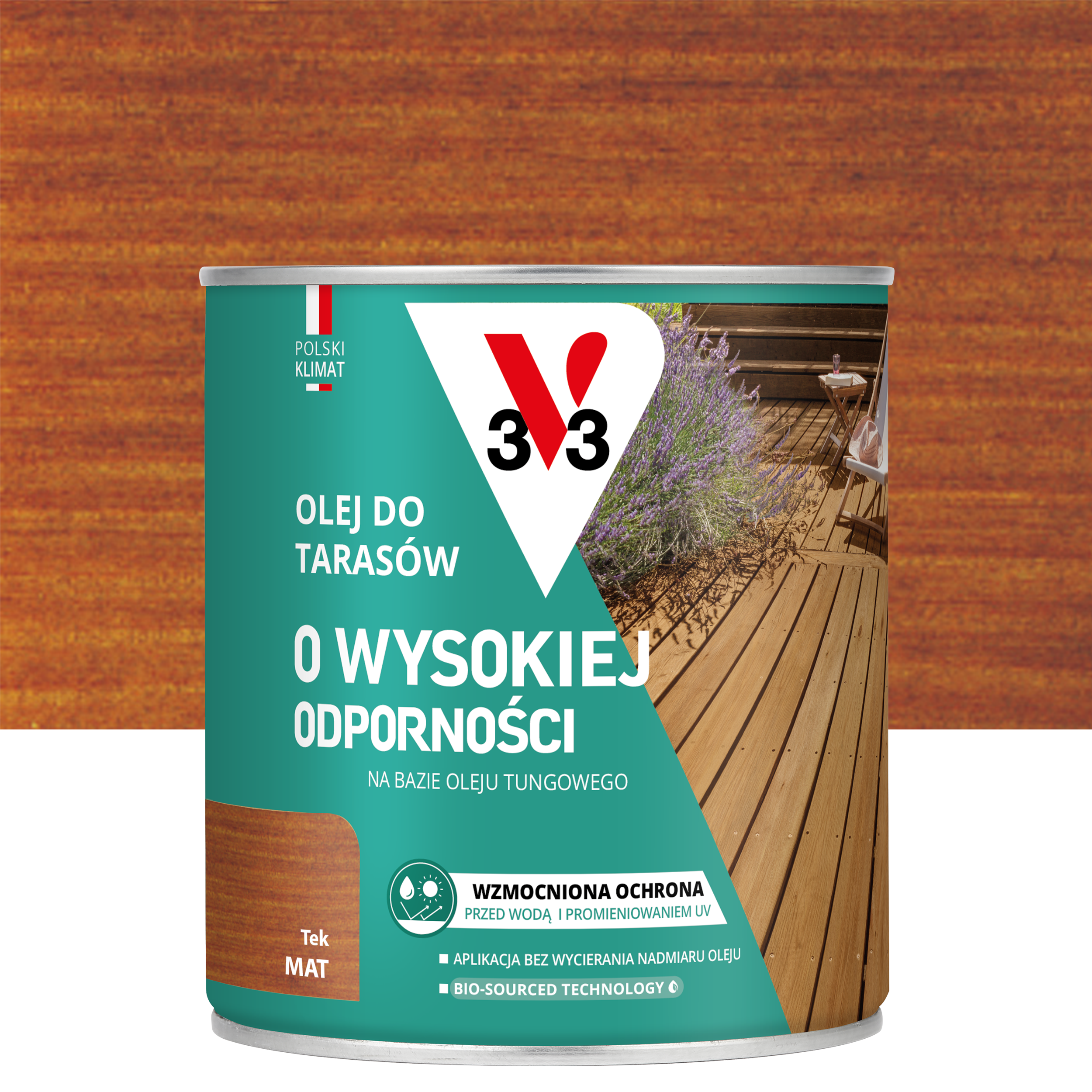 Olej do tarasów Tek mat 0.75 l V33