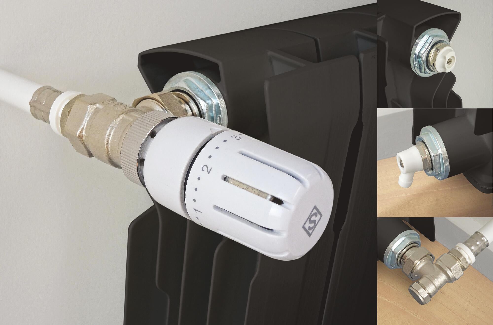 Kit thermostatique T301 équerre universel complet - 2