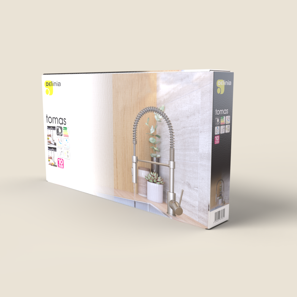 Mitigeur de cuisine avec douchette DELINIA Tomas gris - 16