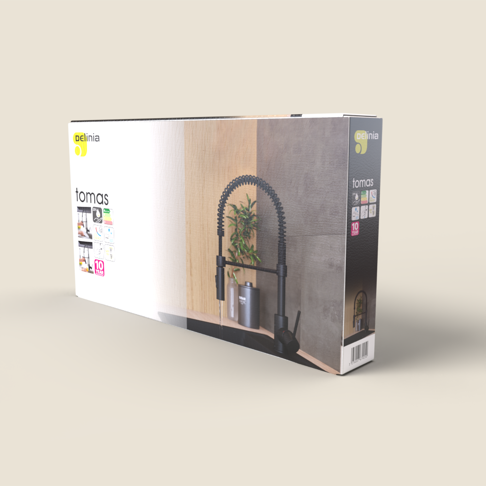 Mitigeur de cuisine avec douchette DELINIA Tomas noir - 16