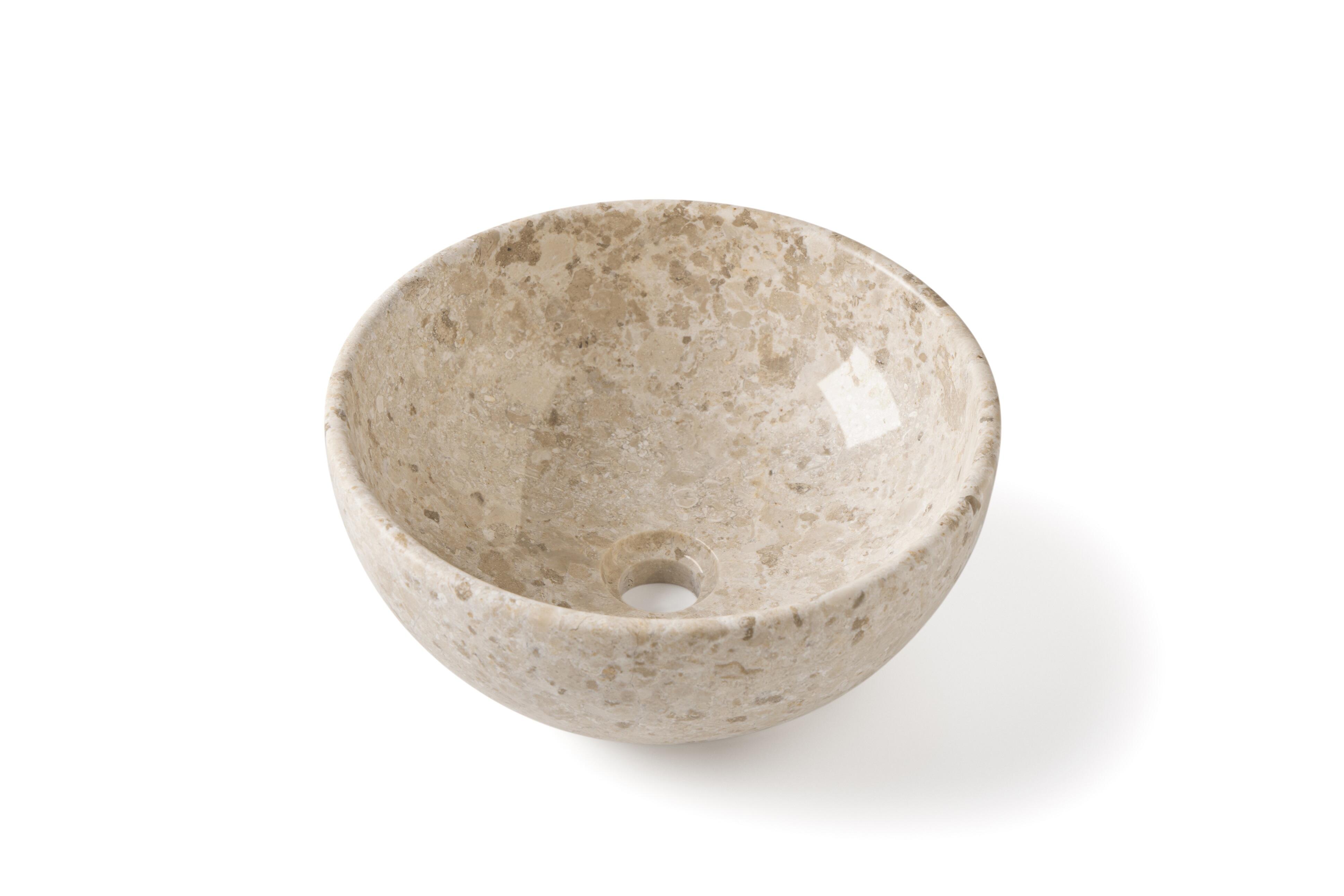 Lavabo de sobreponer lagoa beige 35x15x35 cm