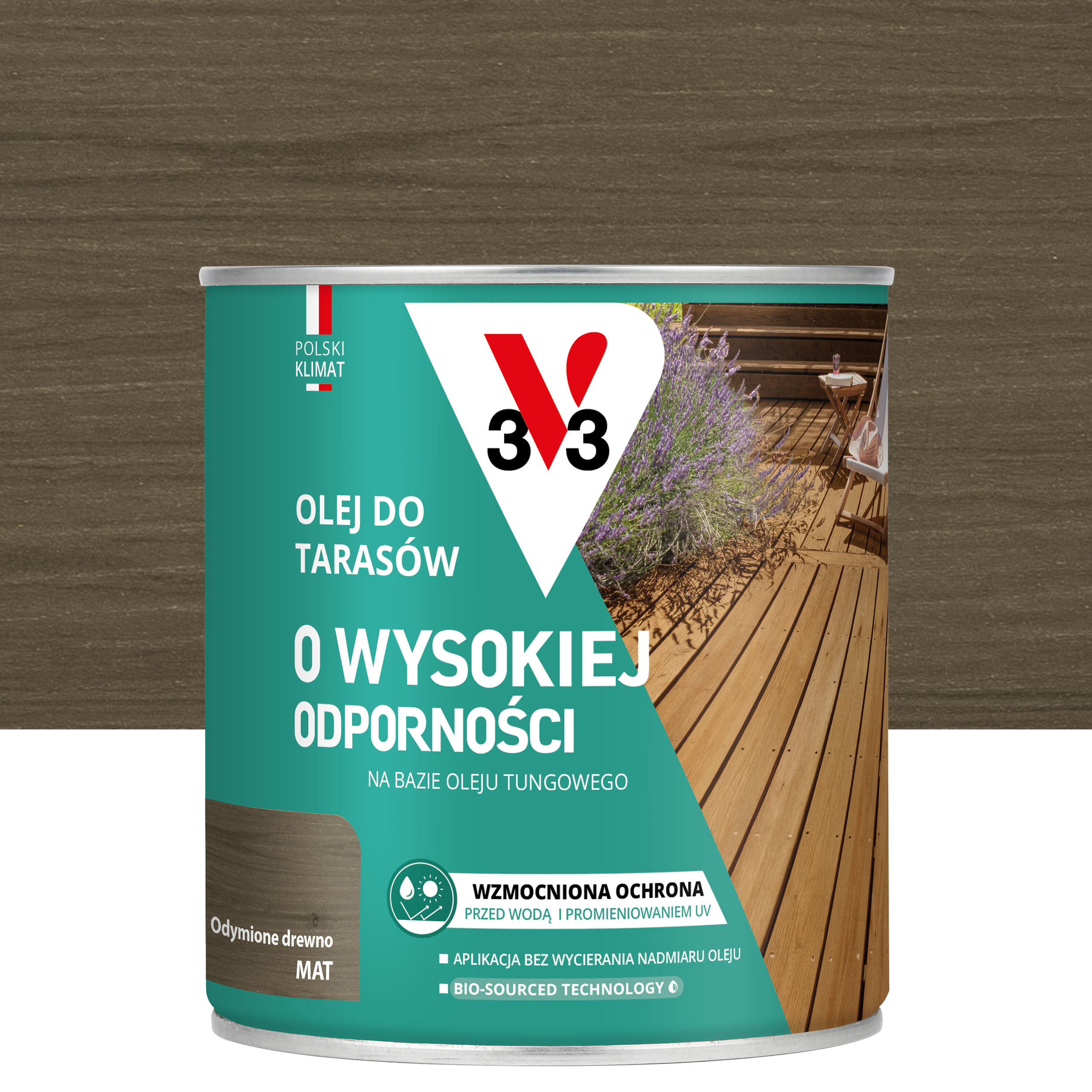 Olej do tarasów Odymione drewno mat 0.75 l V33