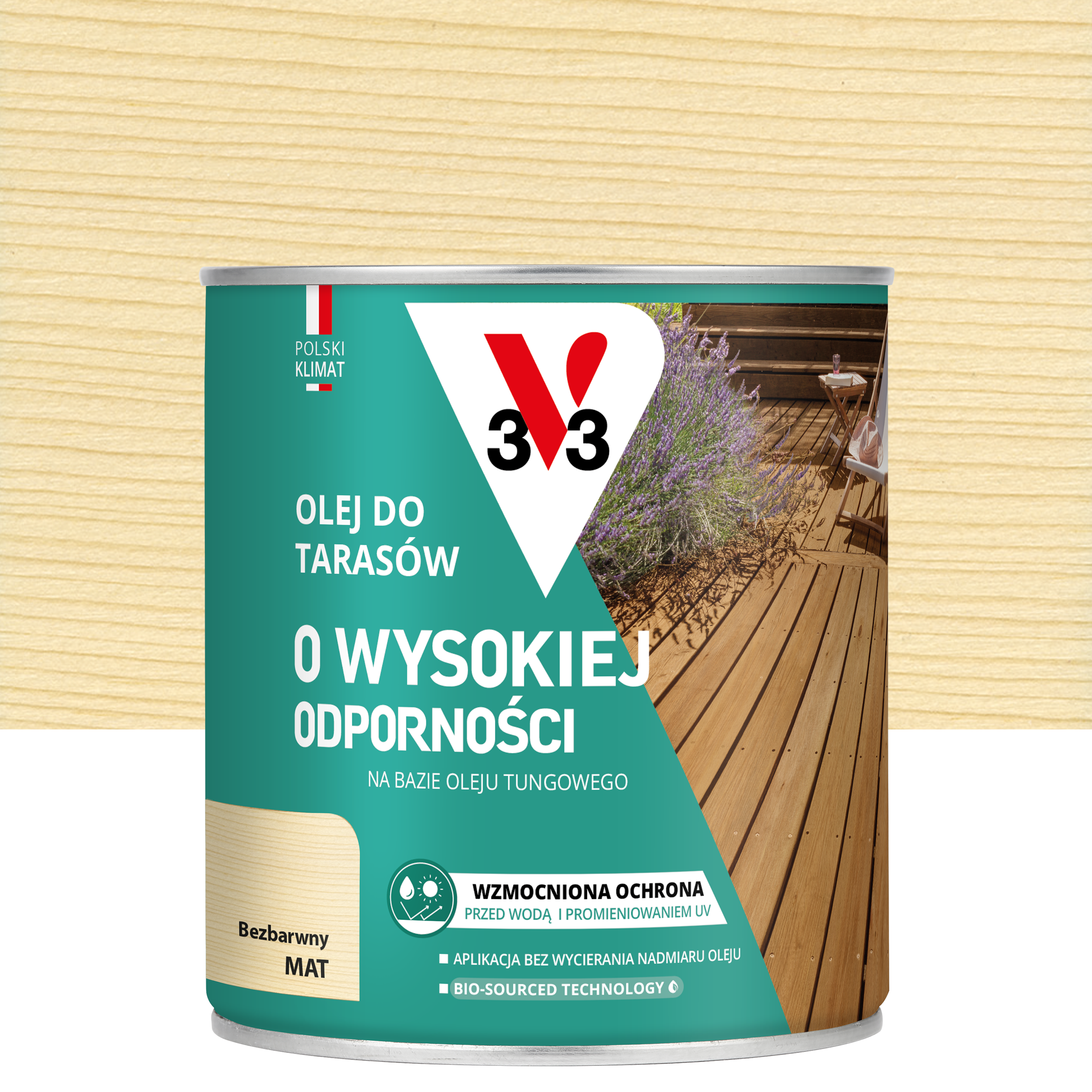 Olej do tarasów Bezbarwny mat 0.75 l V33