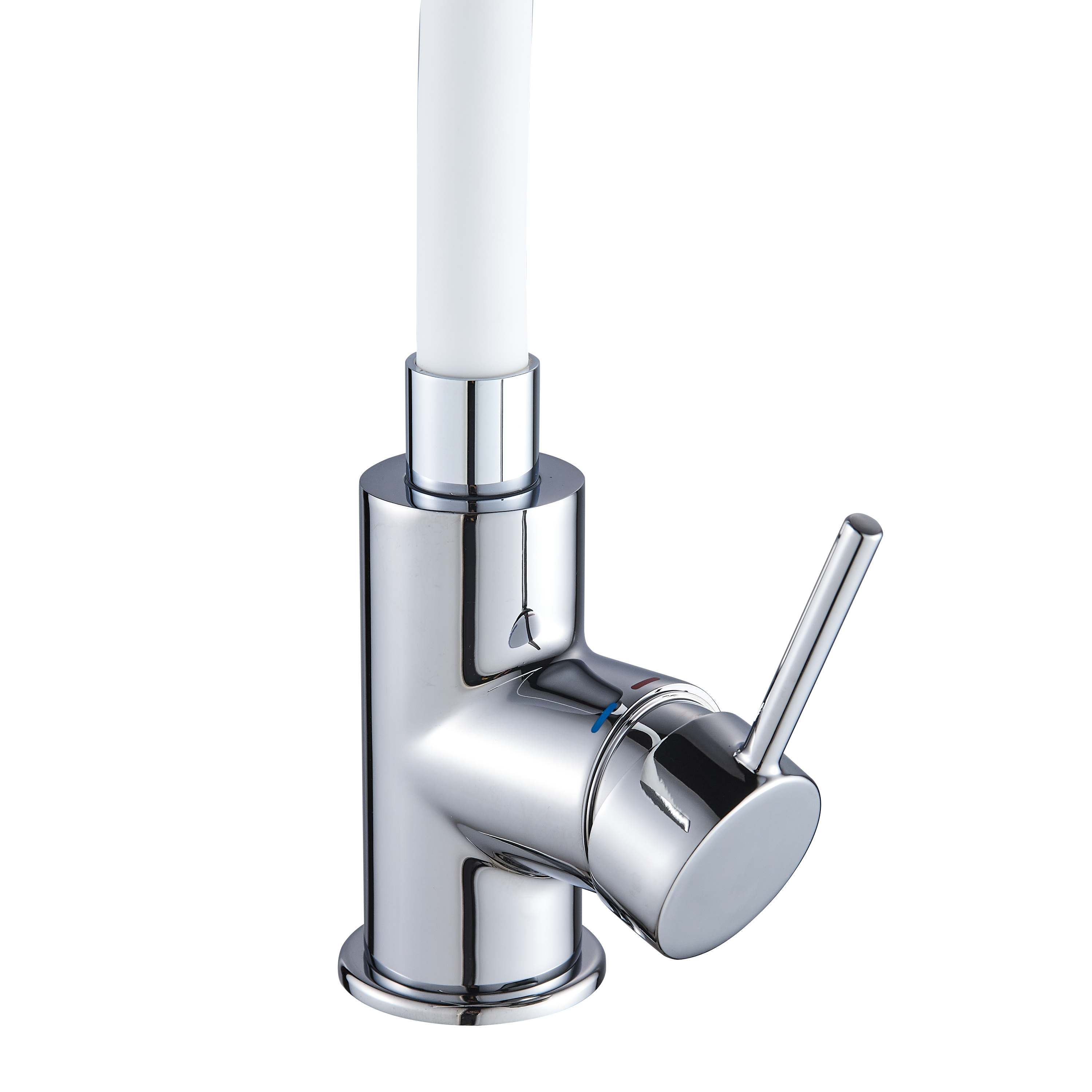 Rubinetto da cucina elastico flessibile Eleki bianco cromato lucido DELINIA - 8