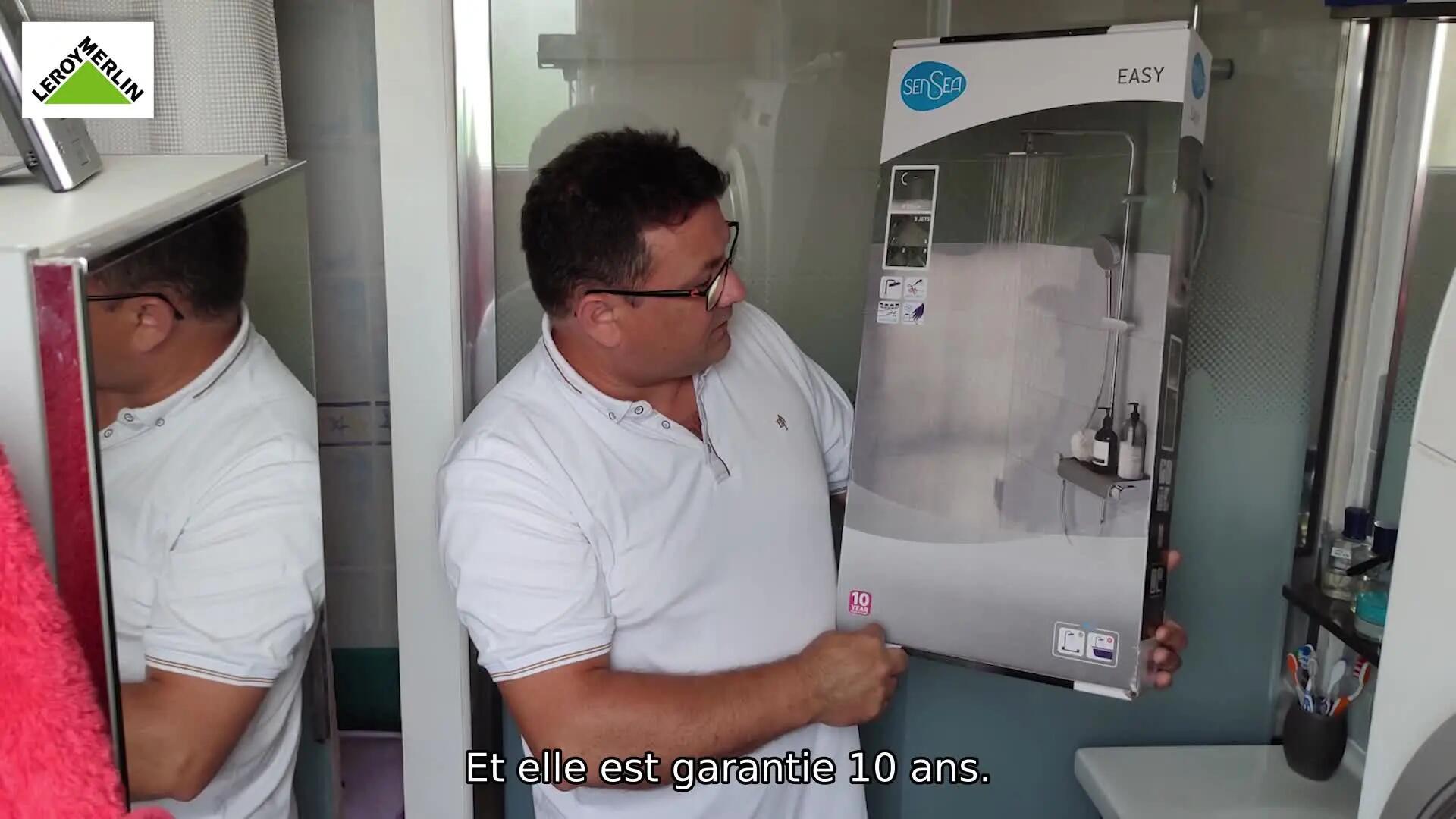 Colonne de douche thermostatique 3 jet(s) chrome Easy SENSEA - 15
