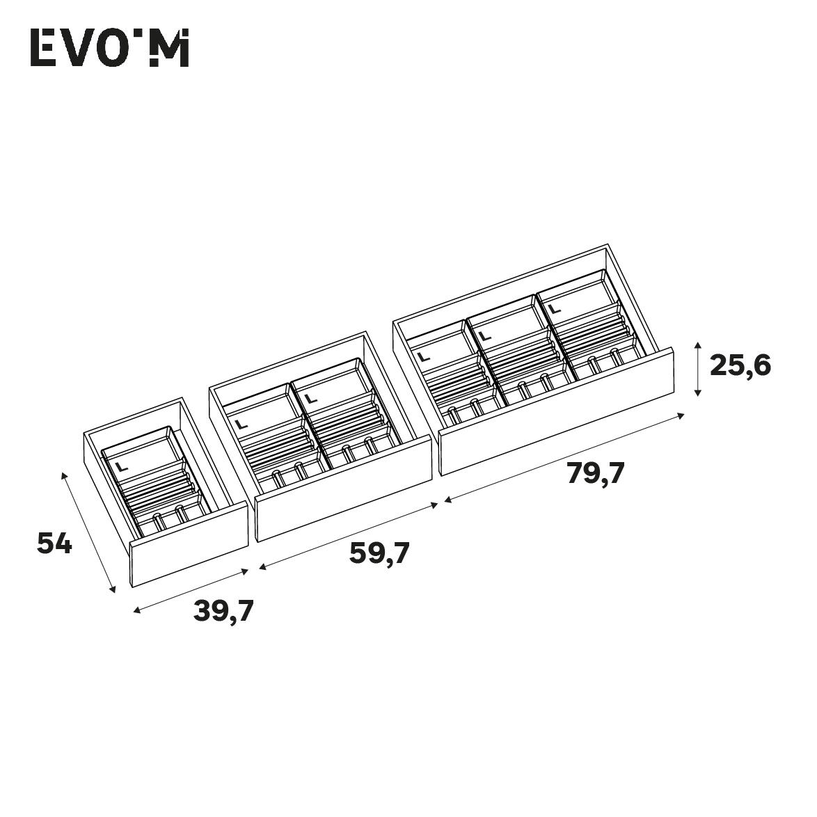 Organiseur SPACEO Evo'M en feutrine taille L - 5