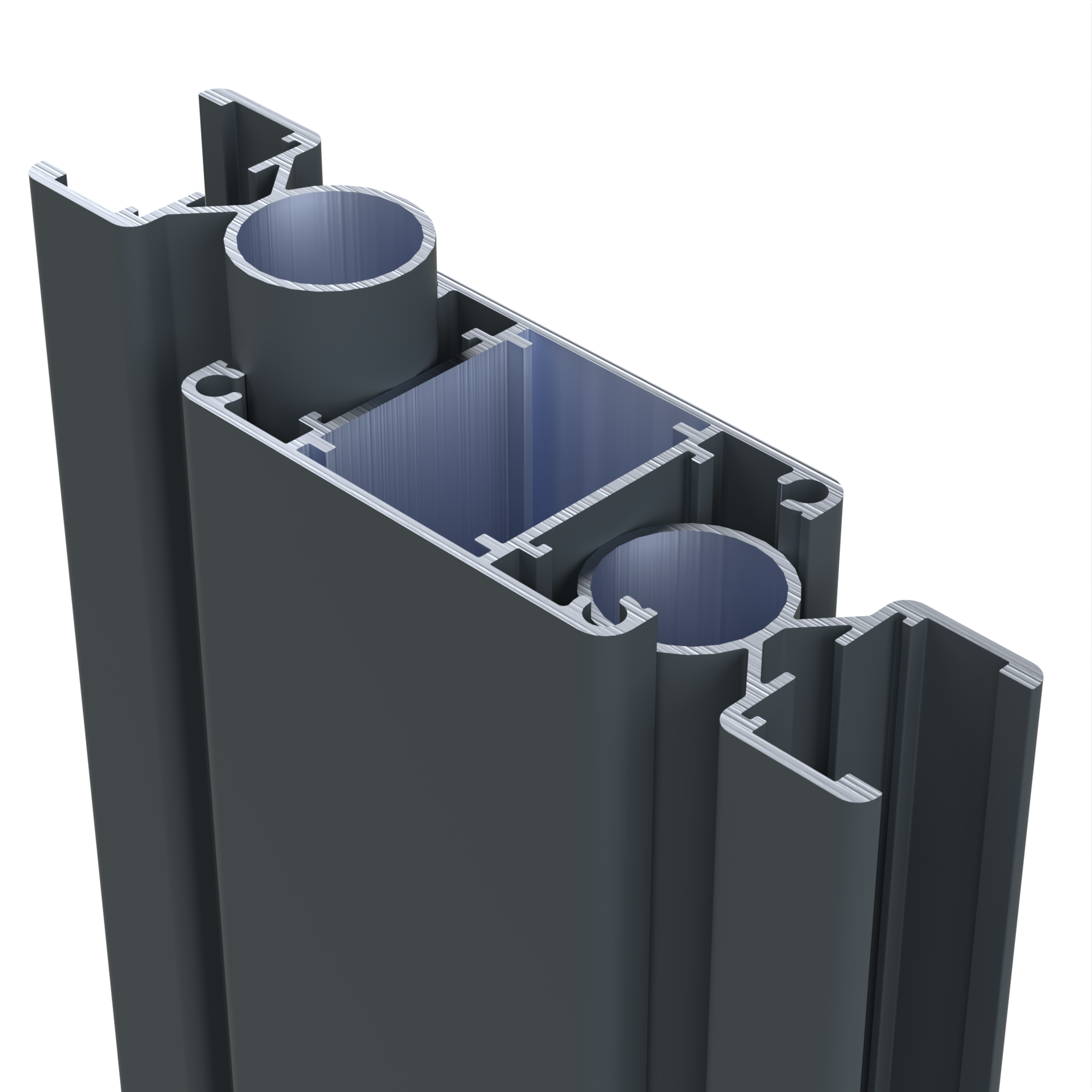 Profil d'angle ouvert aluminium Klos up! gris, H.186 cm - 3